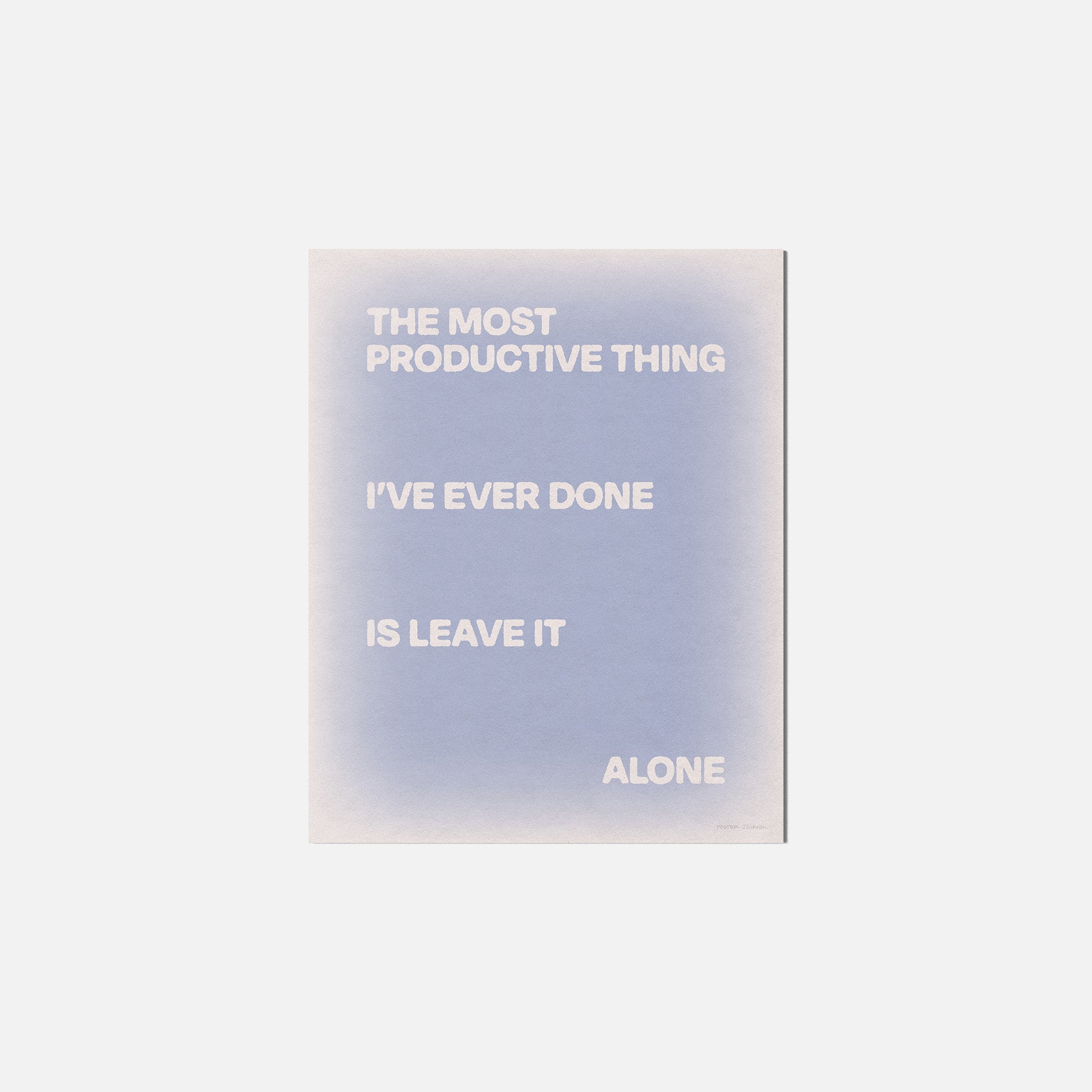 ALONE PRINT