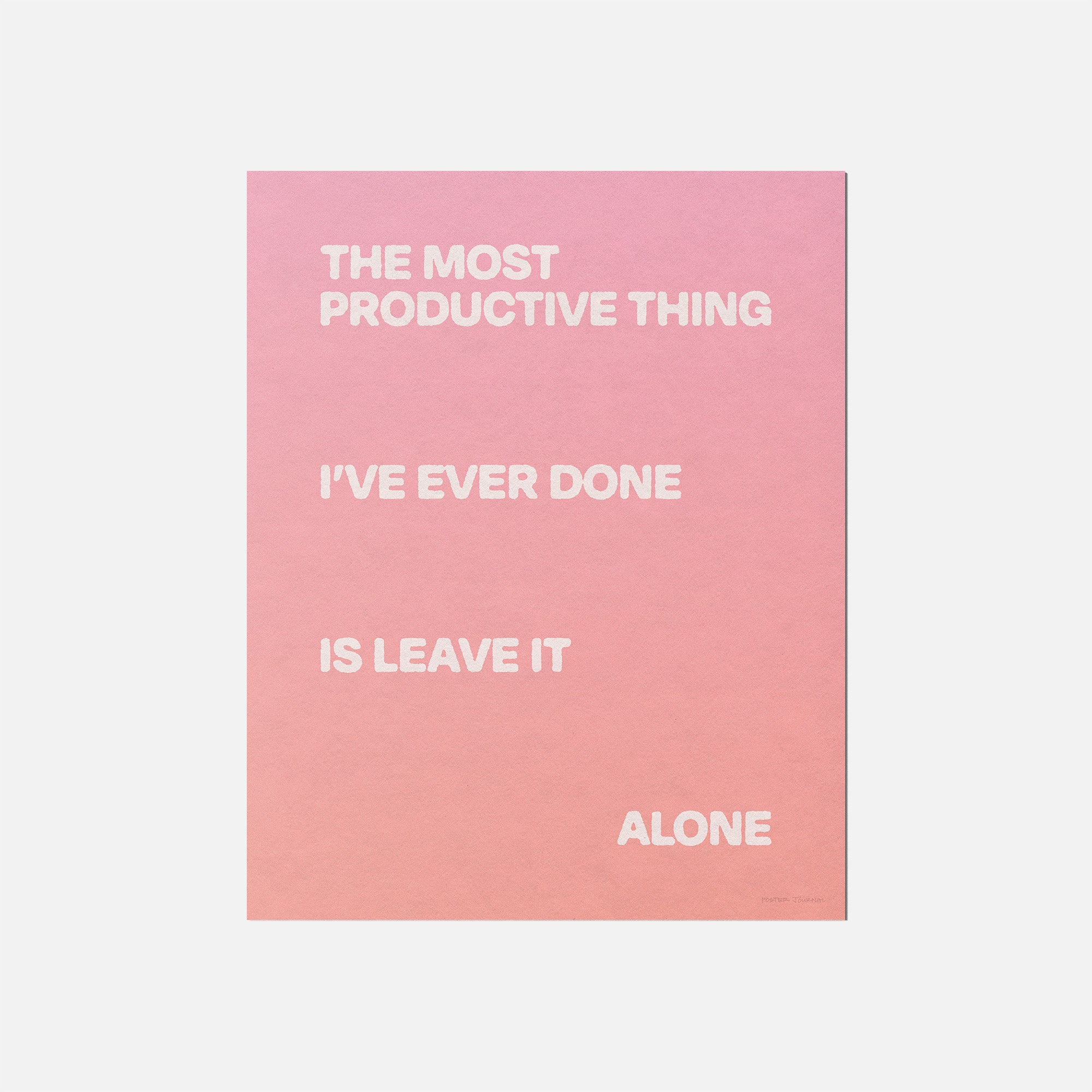 ALONE PRINT