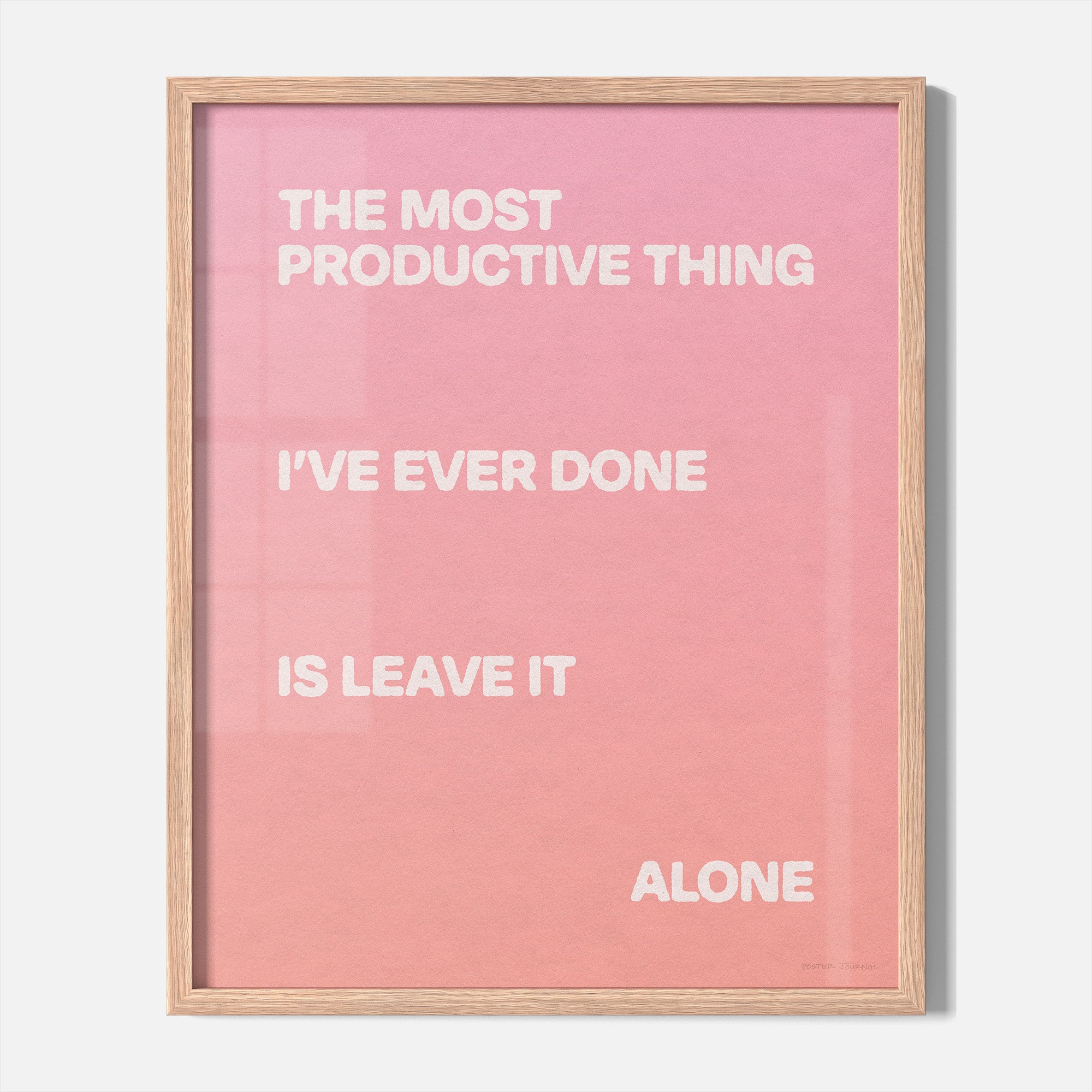 ALONE PRINT