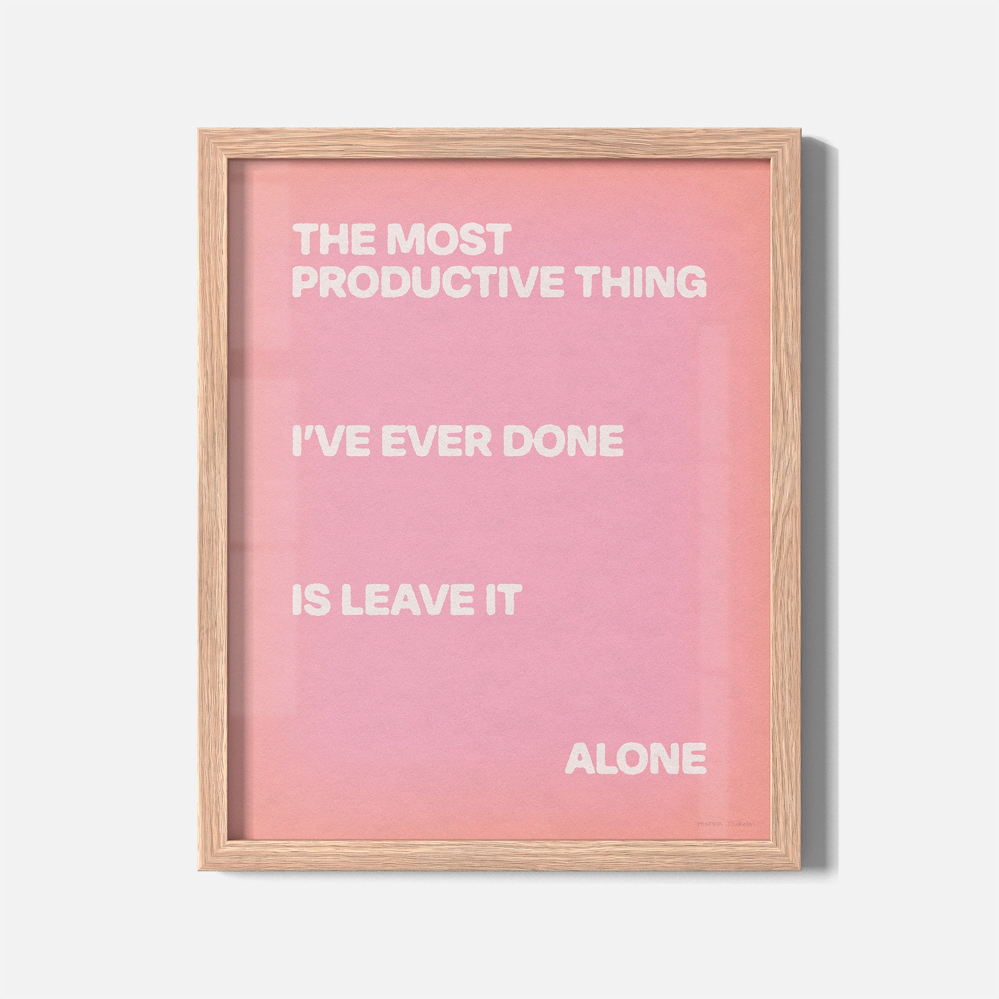 ALONE PRINT