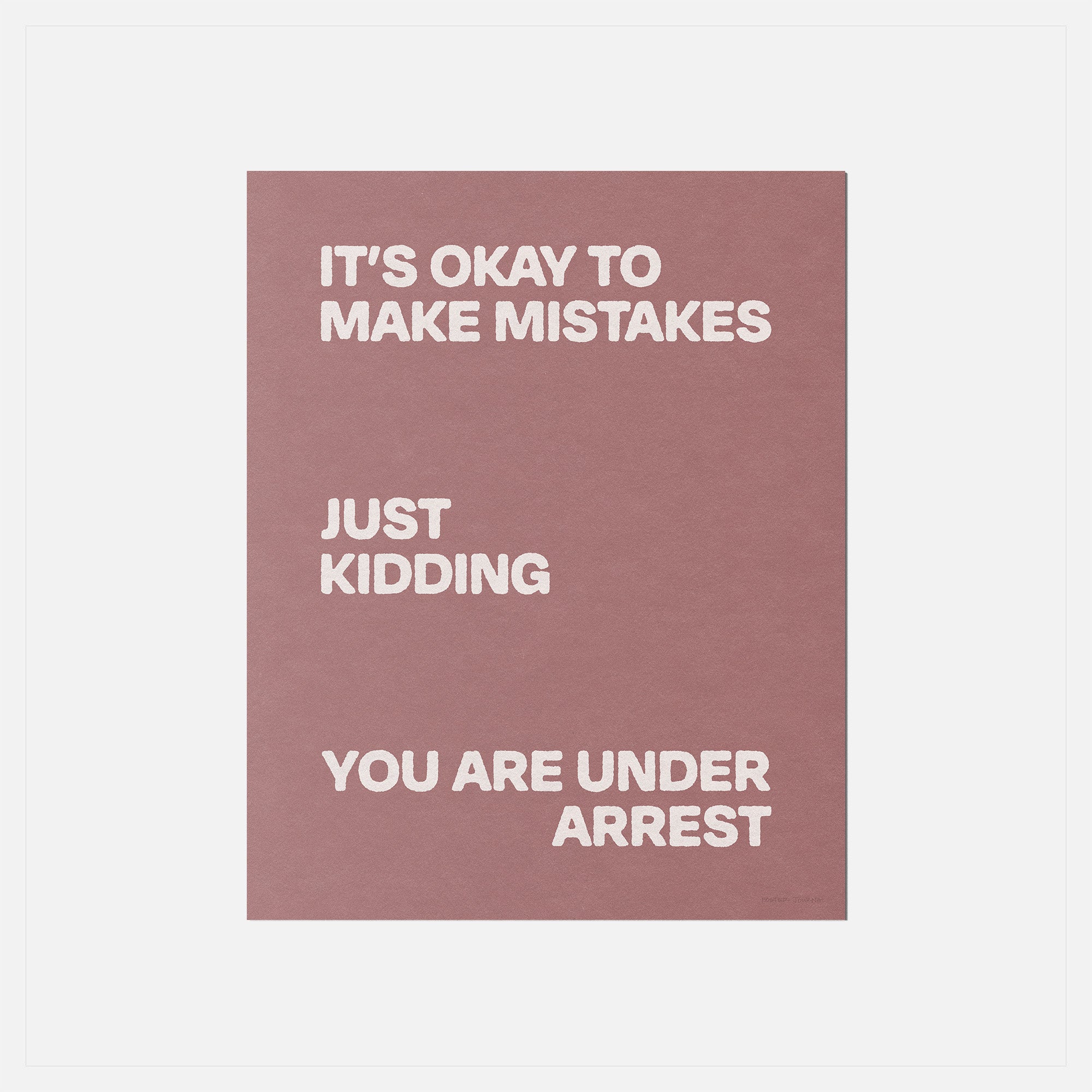 ARREST PRINT