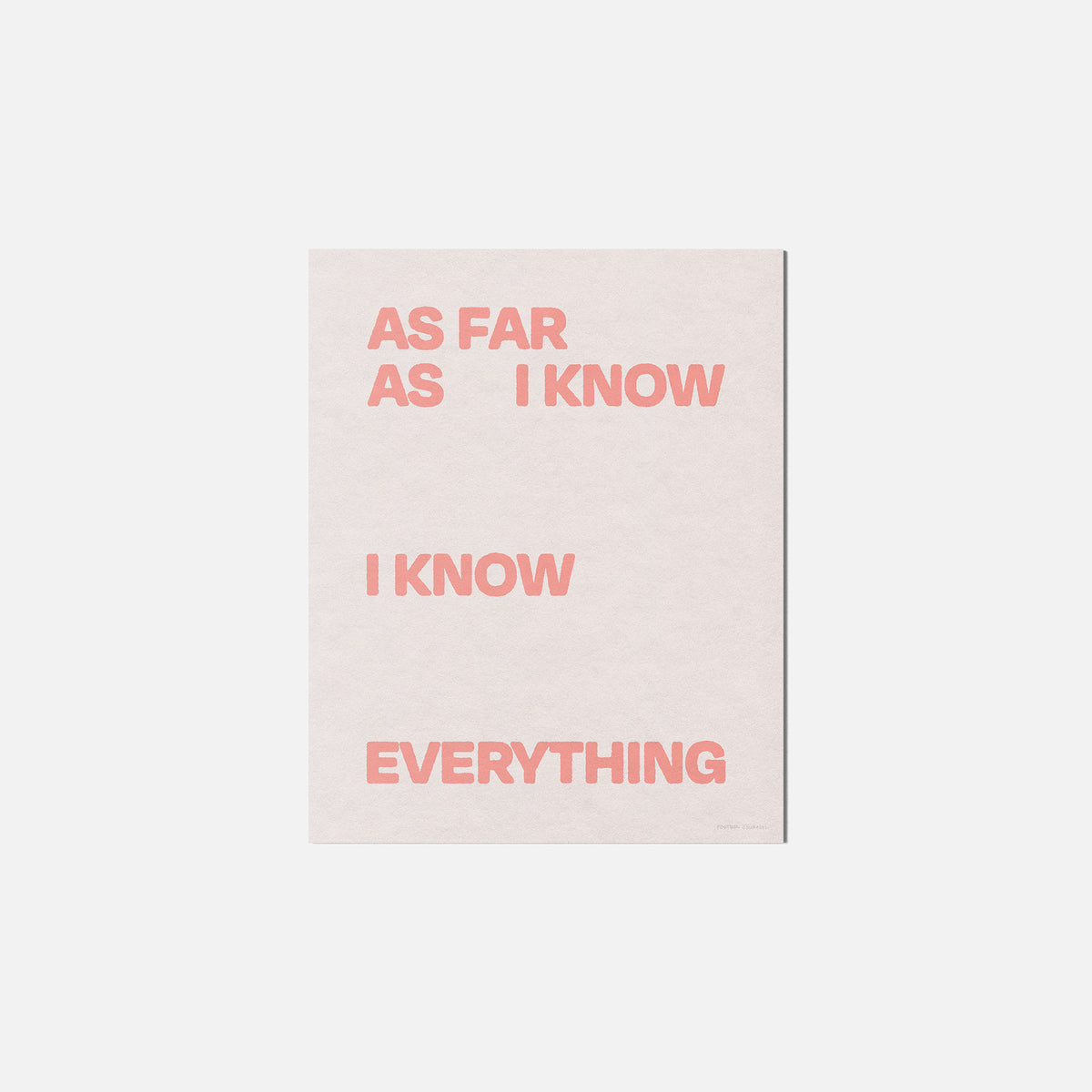 AS PRINT