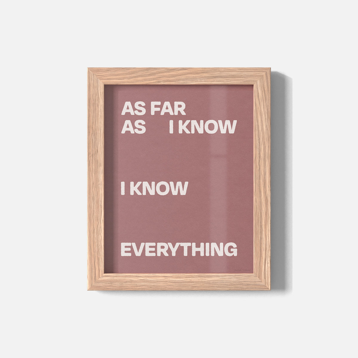 AS PRINT