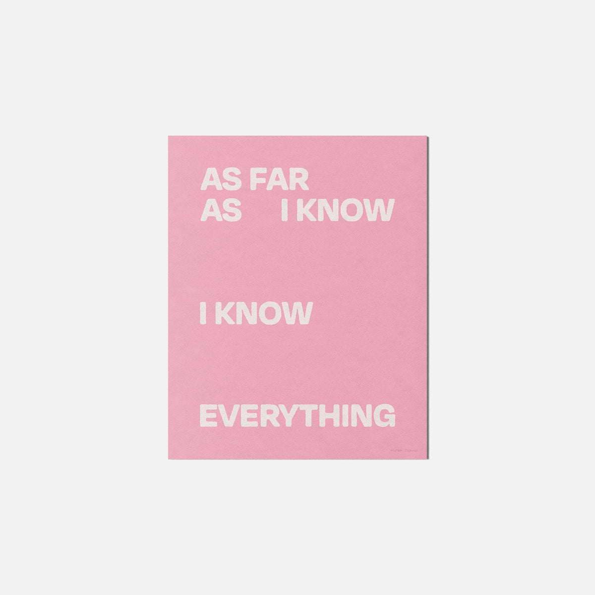 AS PRINT