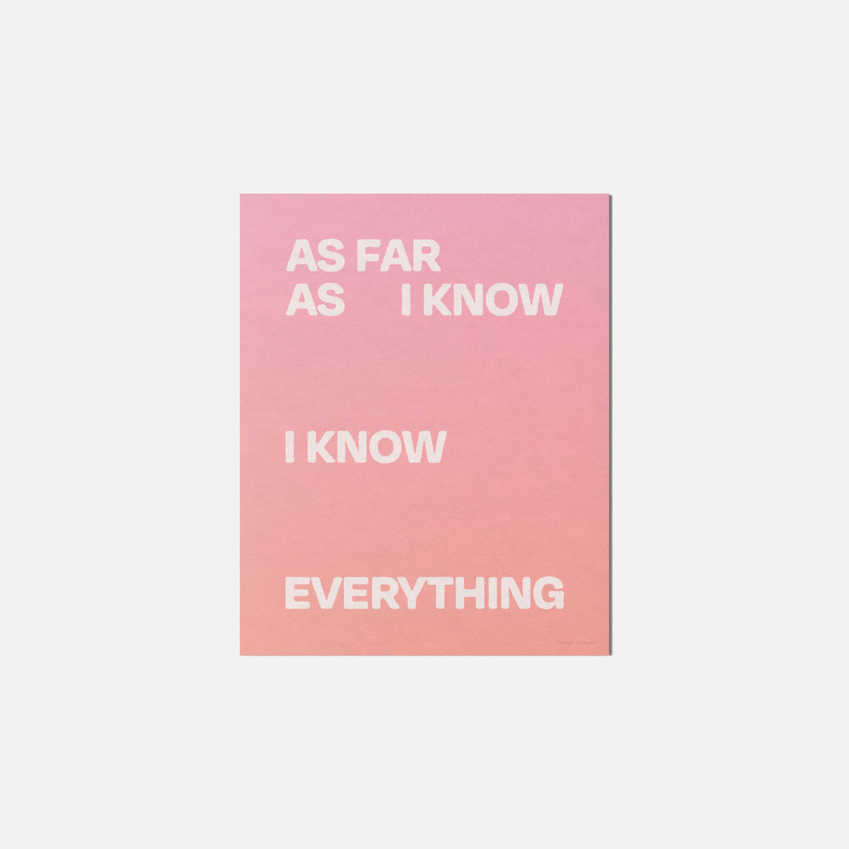 AS PRINT