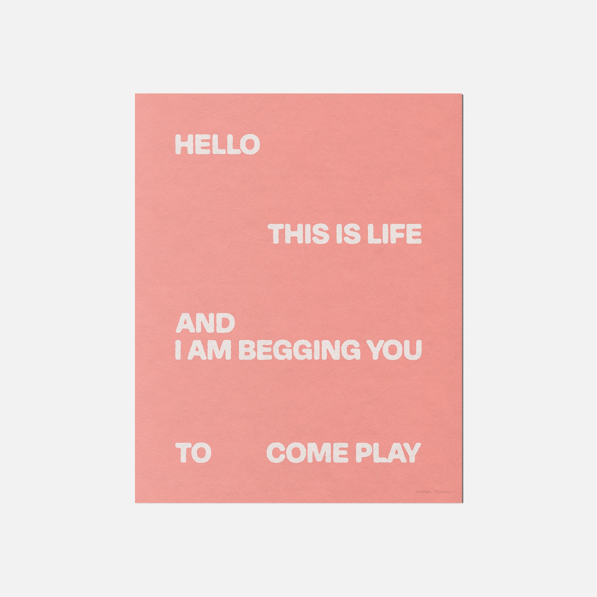 BEGGING PRINT