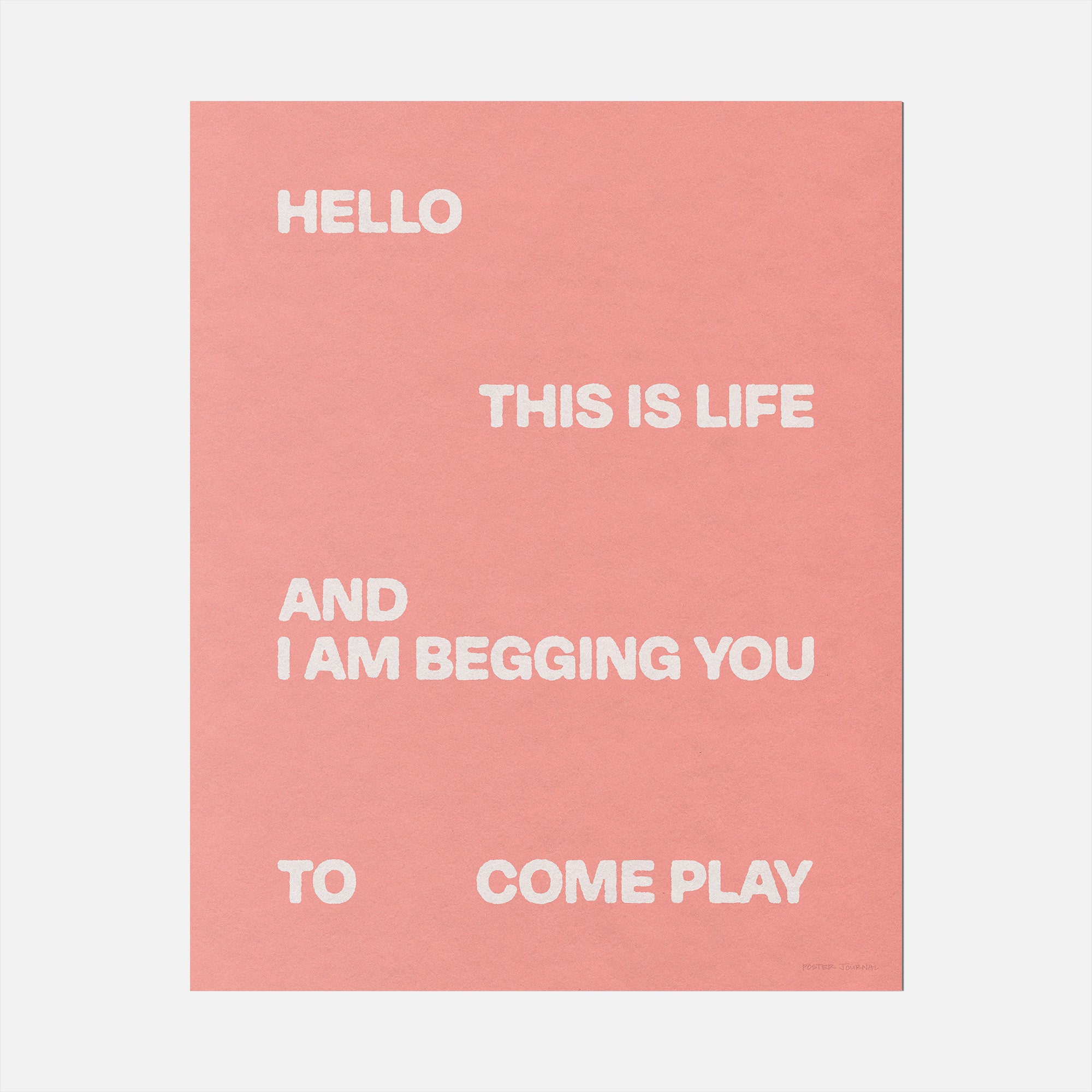 BEGGING PRINT