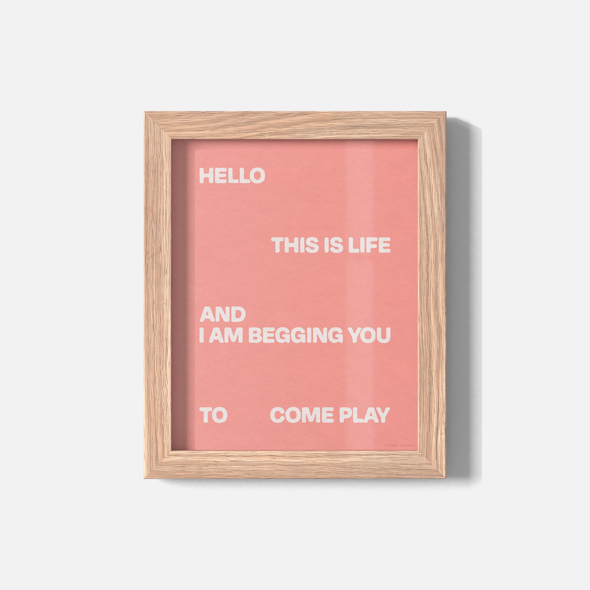 BEGGING PRINT