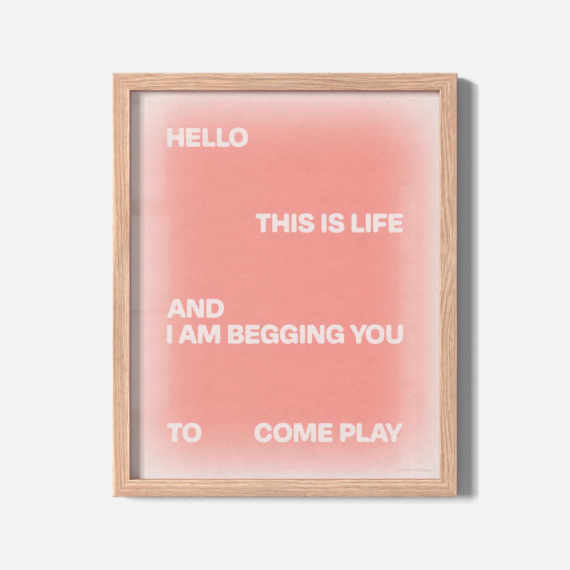 BEGGING PRINT