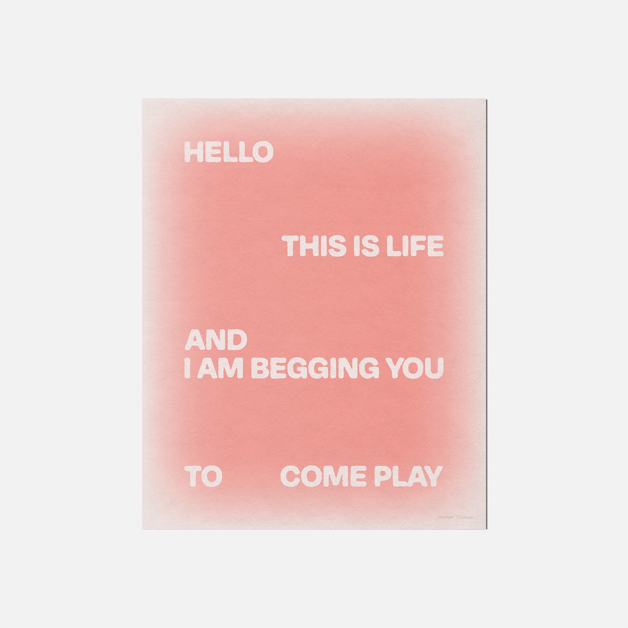 BEGGING PRINT