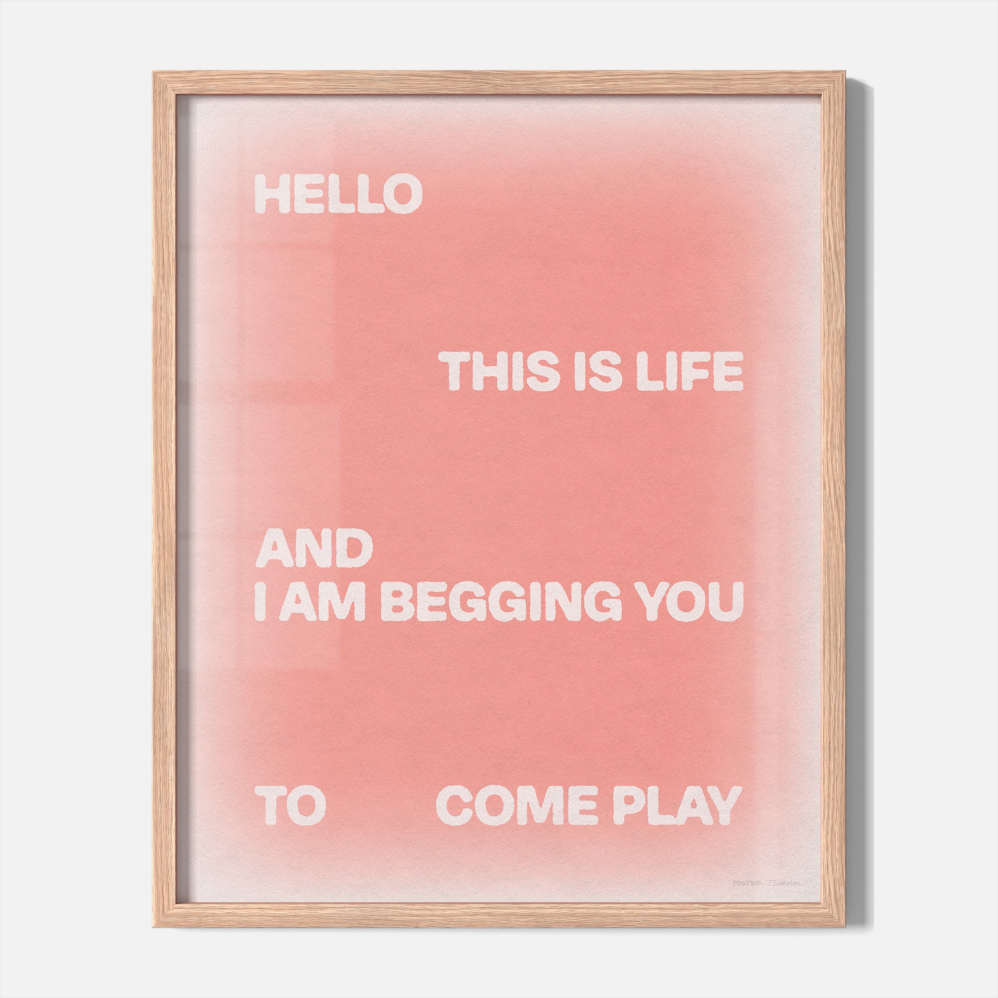 BEGGING PRINT