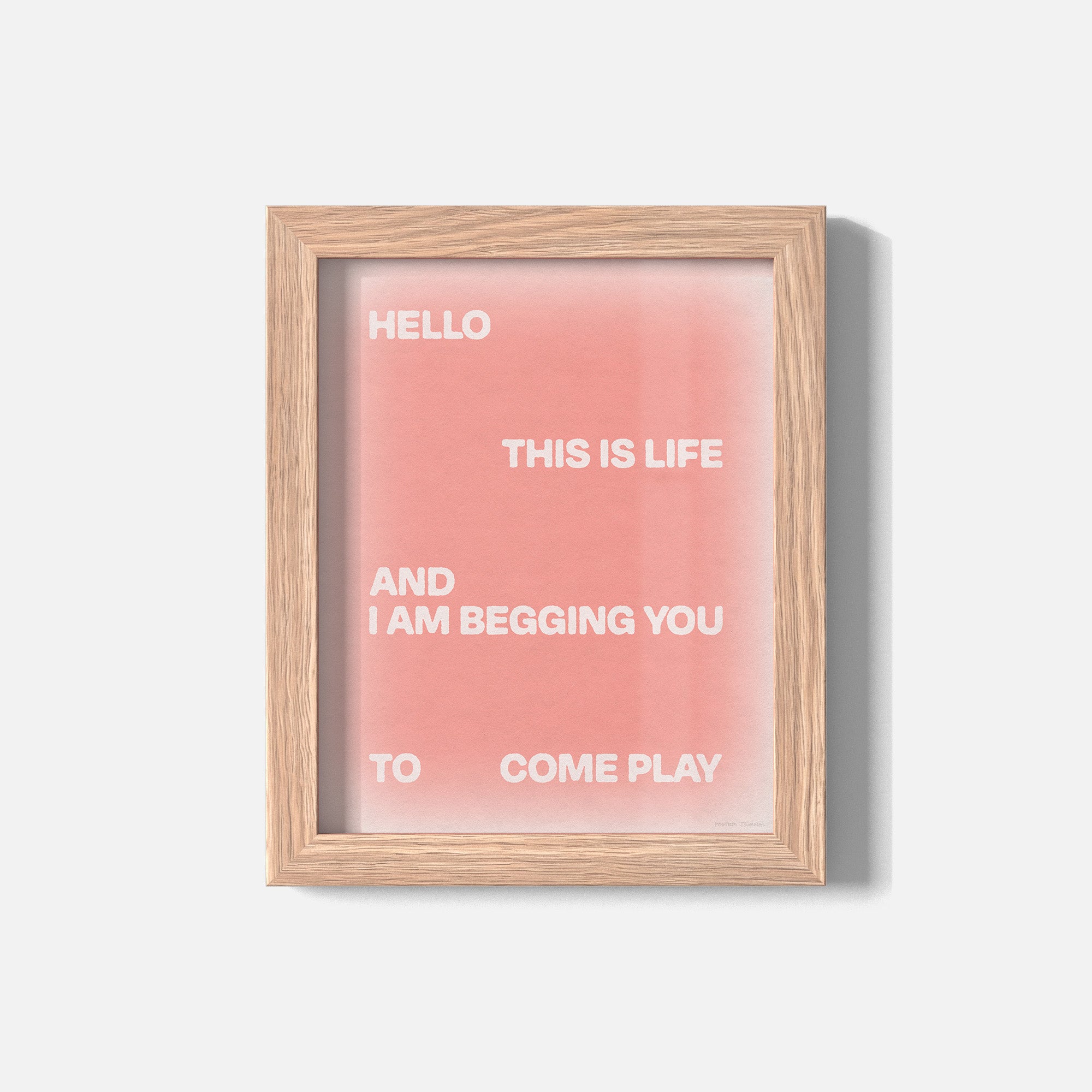 BEGGING PRINT