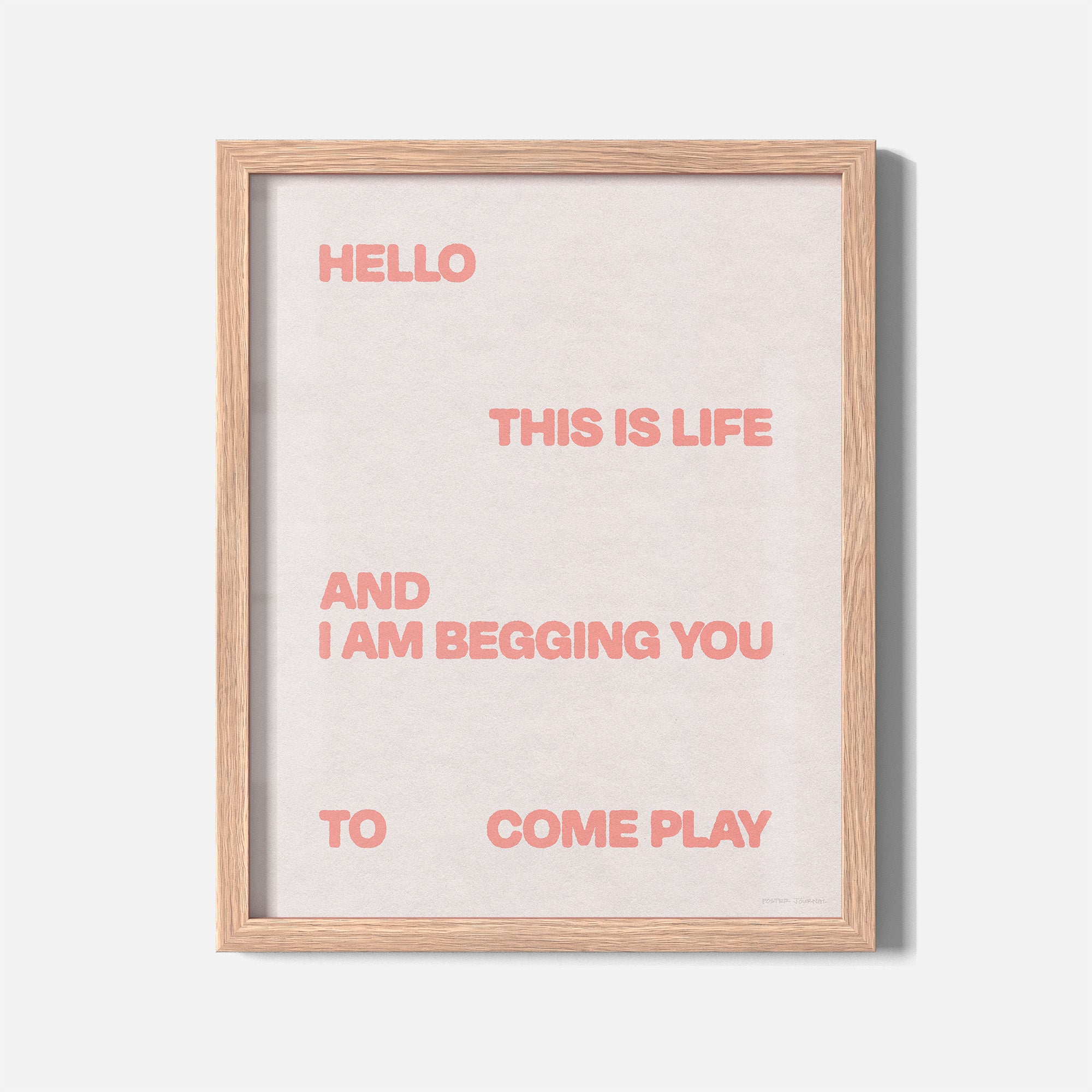BEGGING PRINT