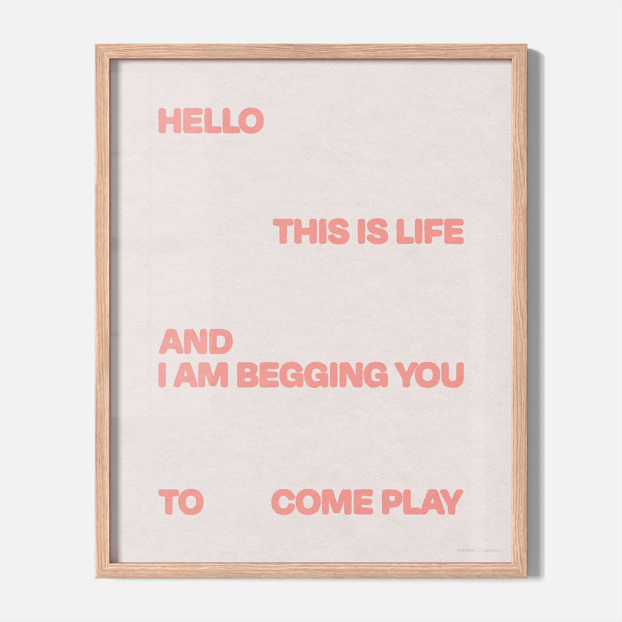 BEGGING PRINT