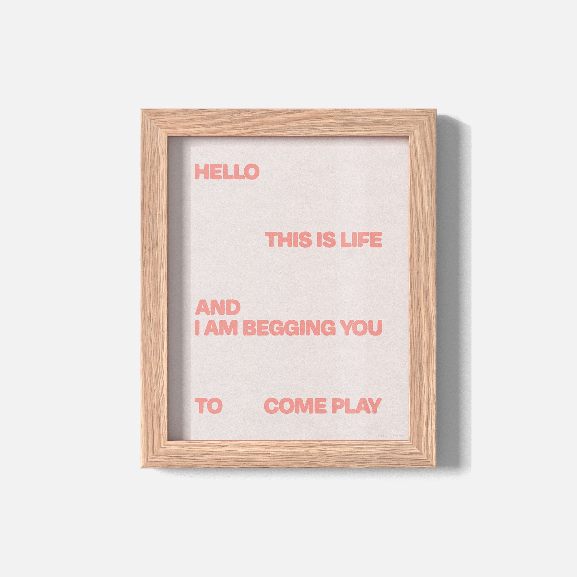 BEGGING PRINT