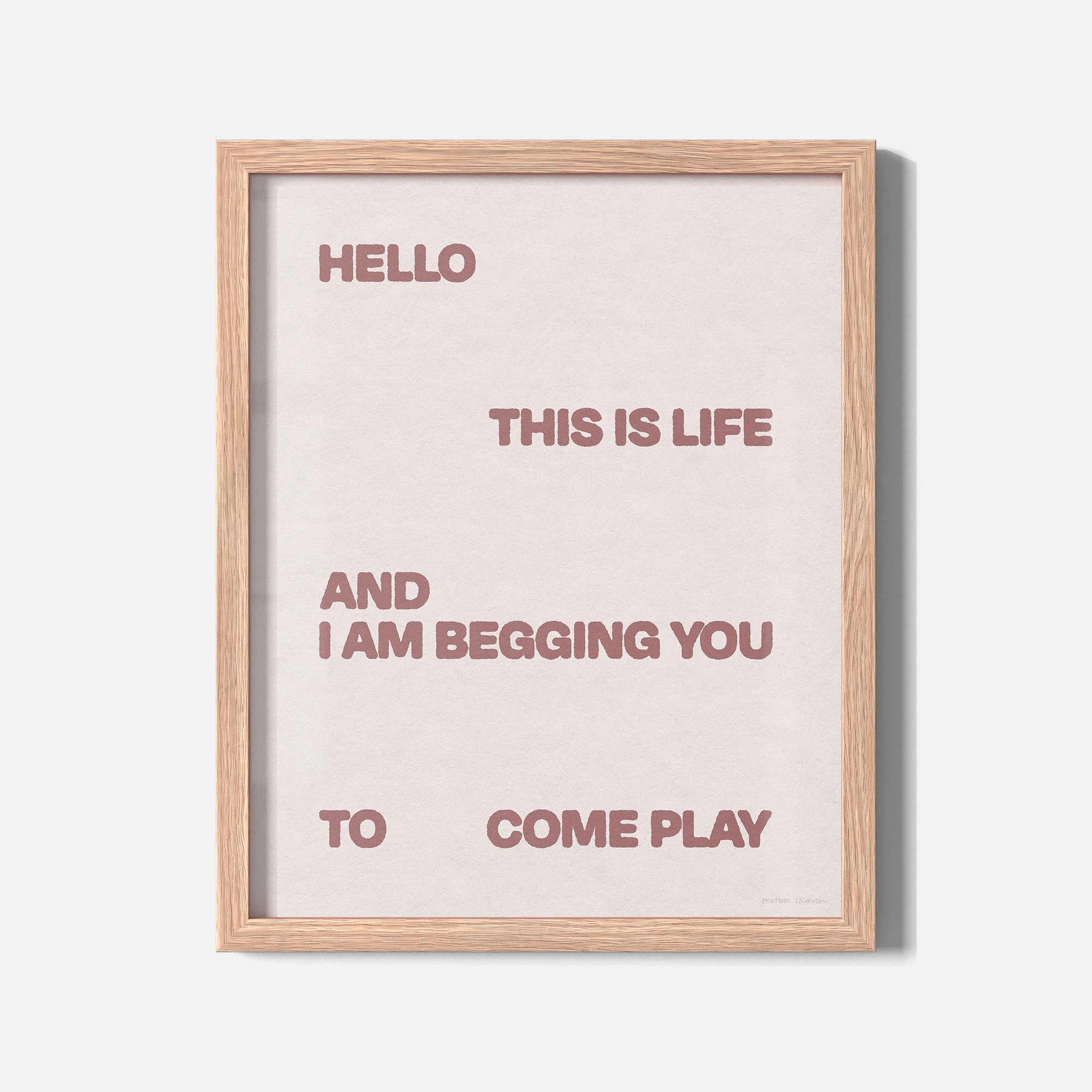 BEGGING PRINT