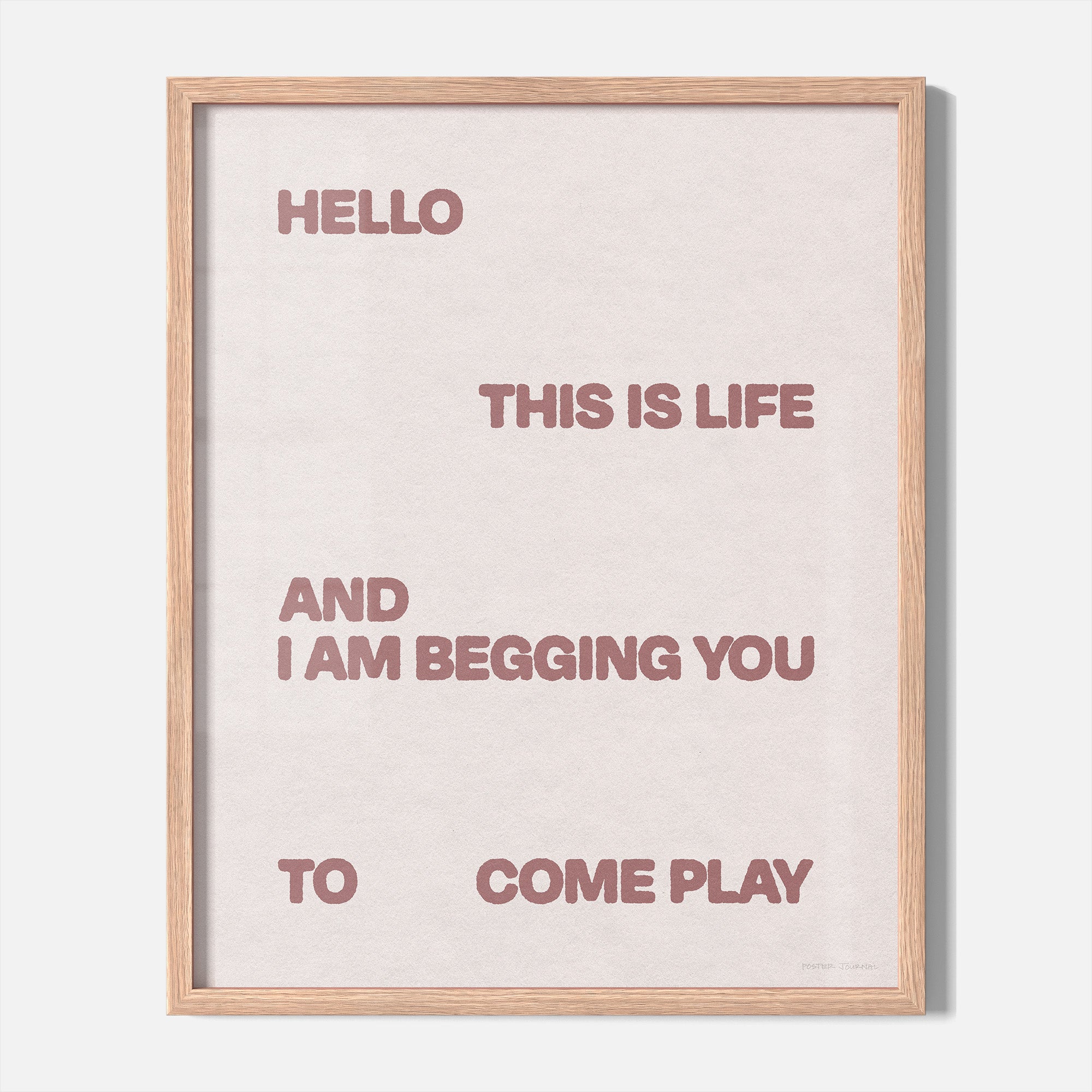 BEGGING PRINT