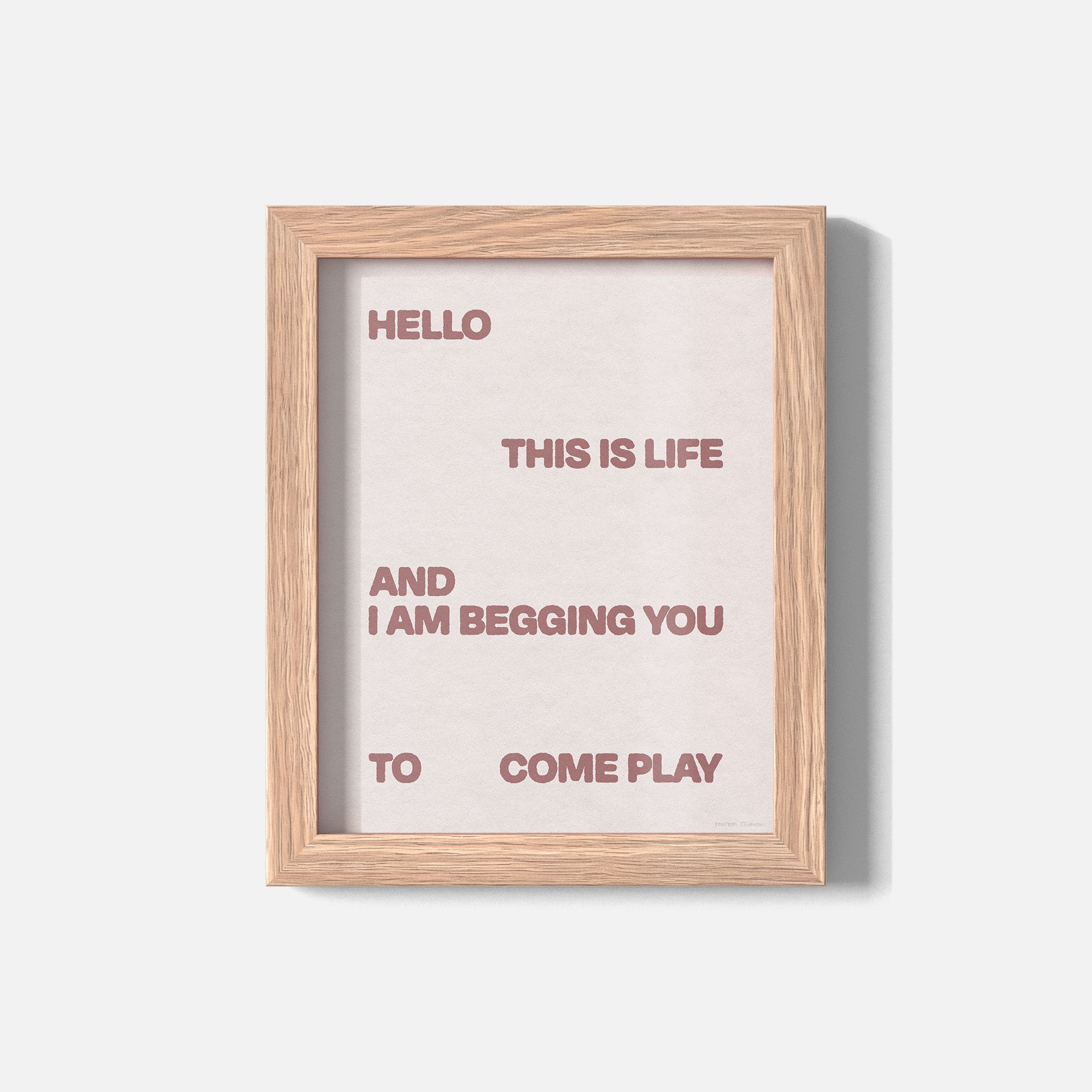 BEGGING PRINT