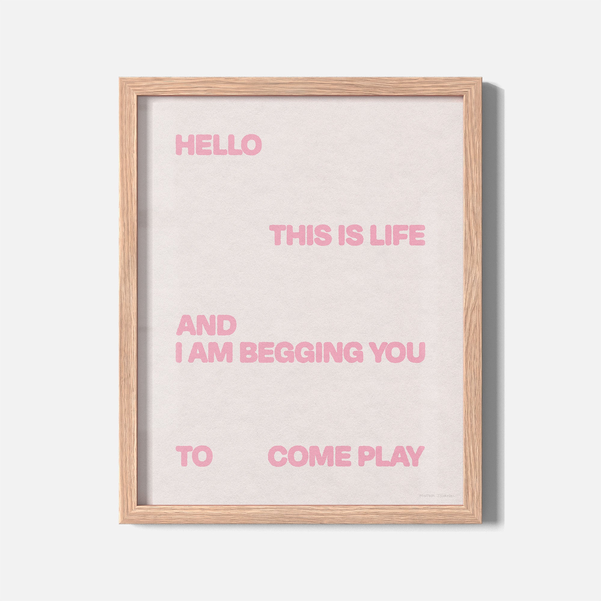 BEGGING PRINT