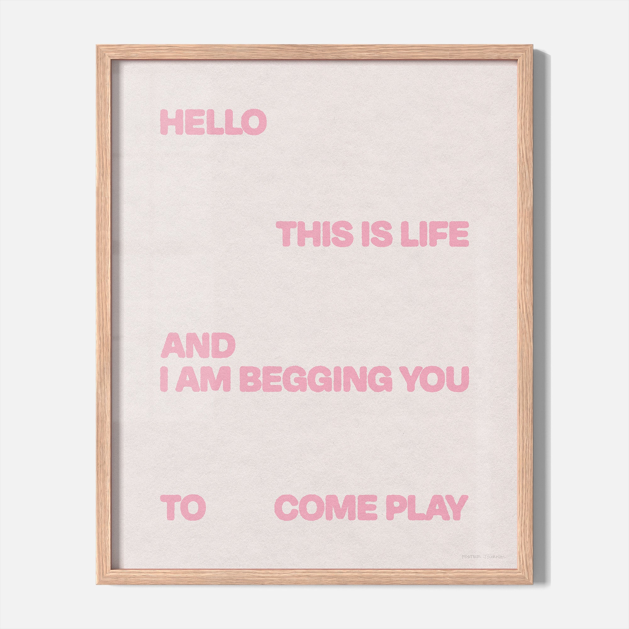 BEGGING PRINT