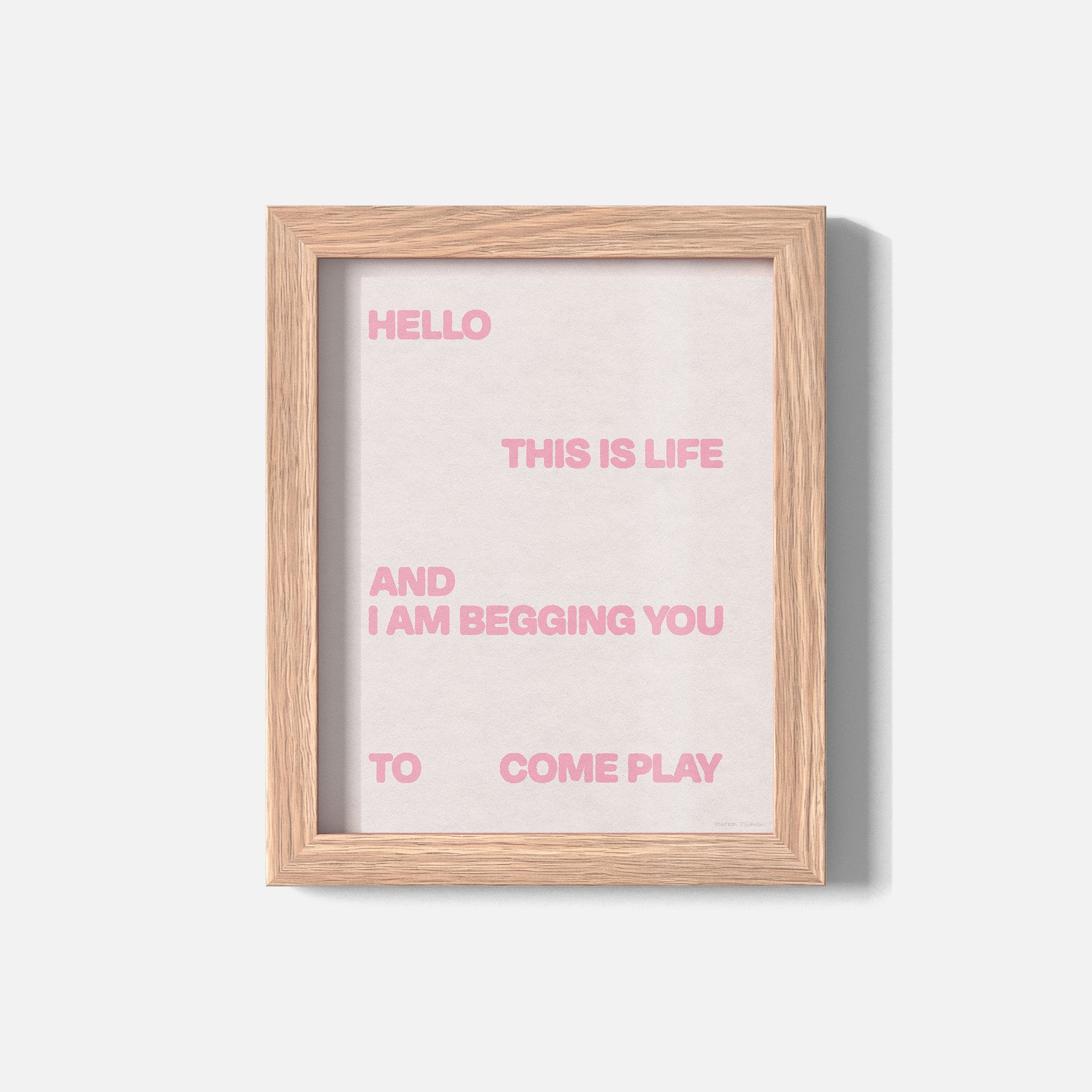 BEGGING PRINT