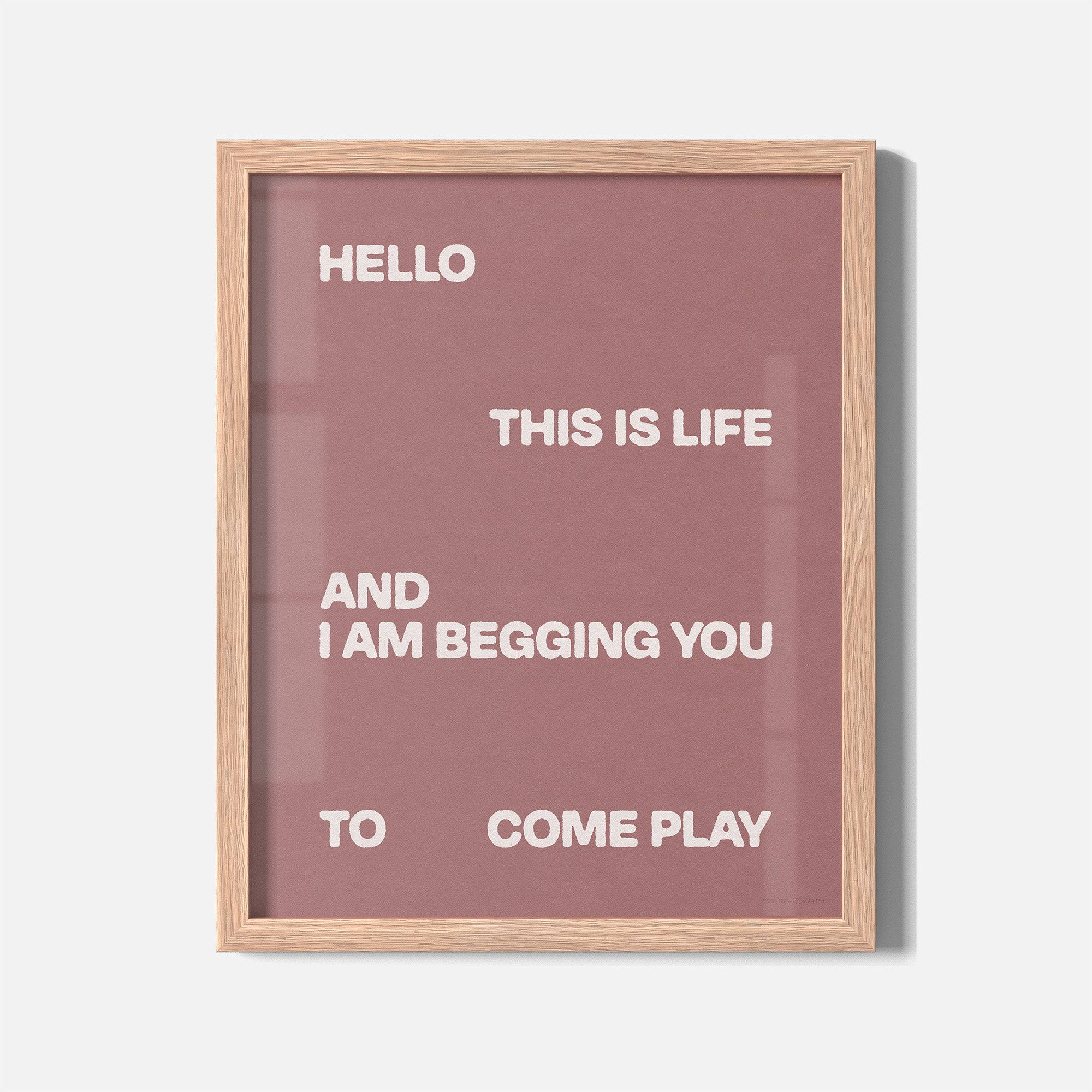 BEGGING PRINT