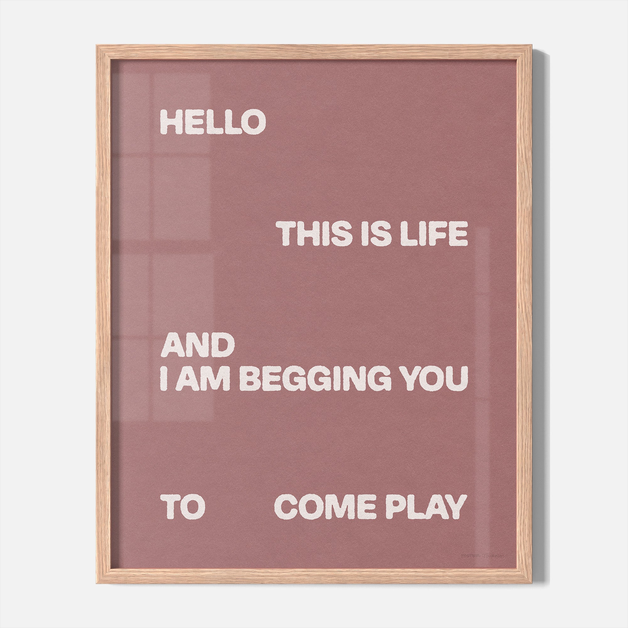 BEGGING PRINT