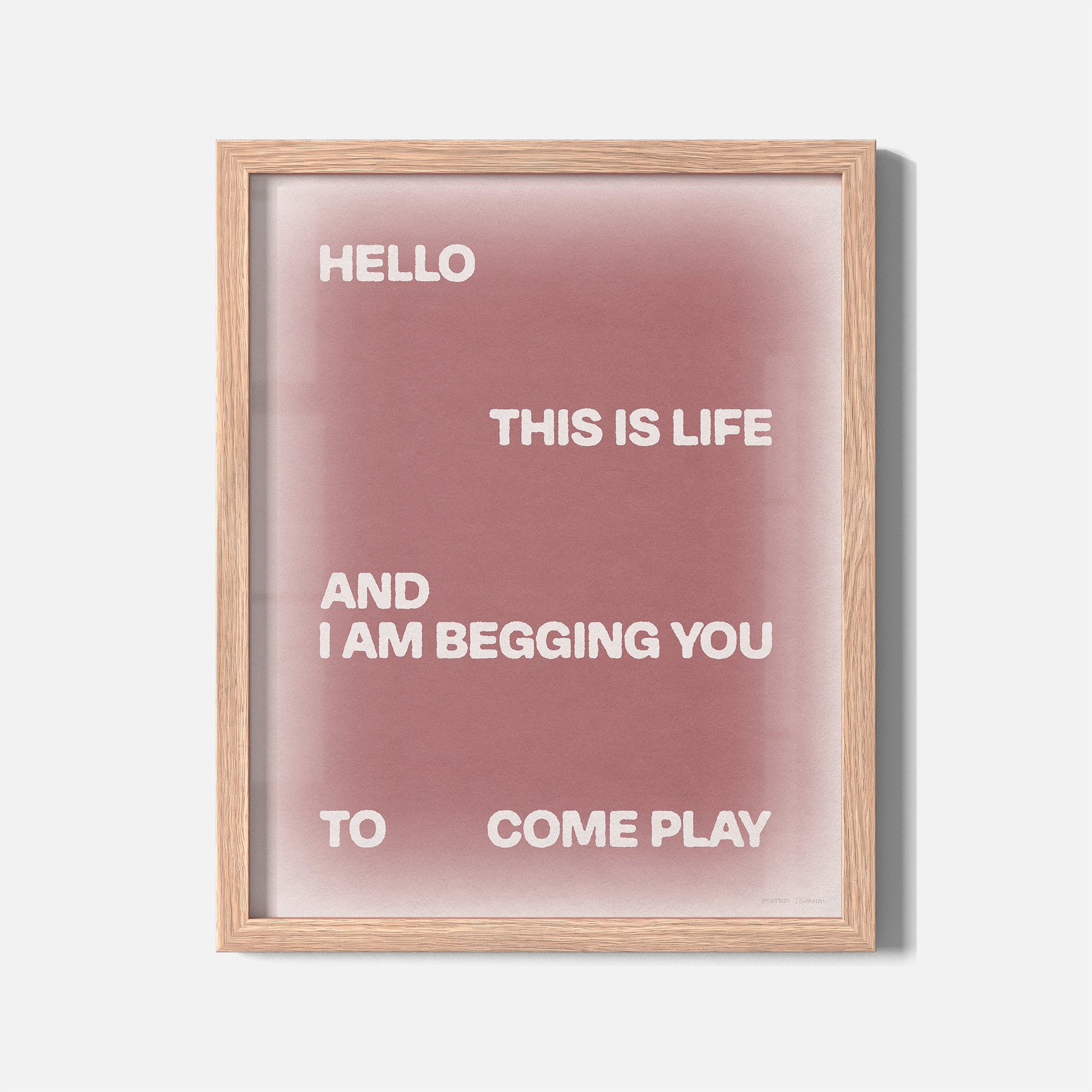 BEGGING PRINT