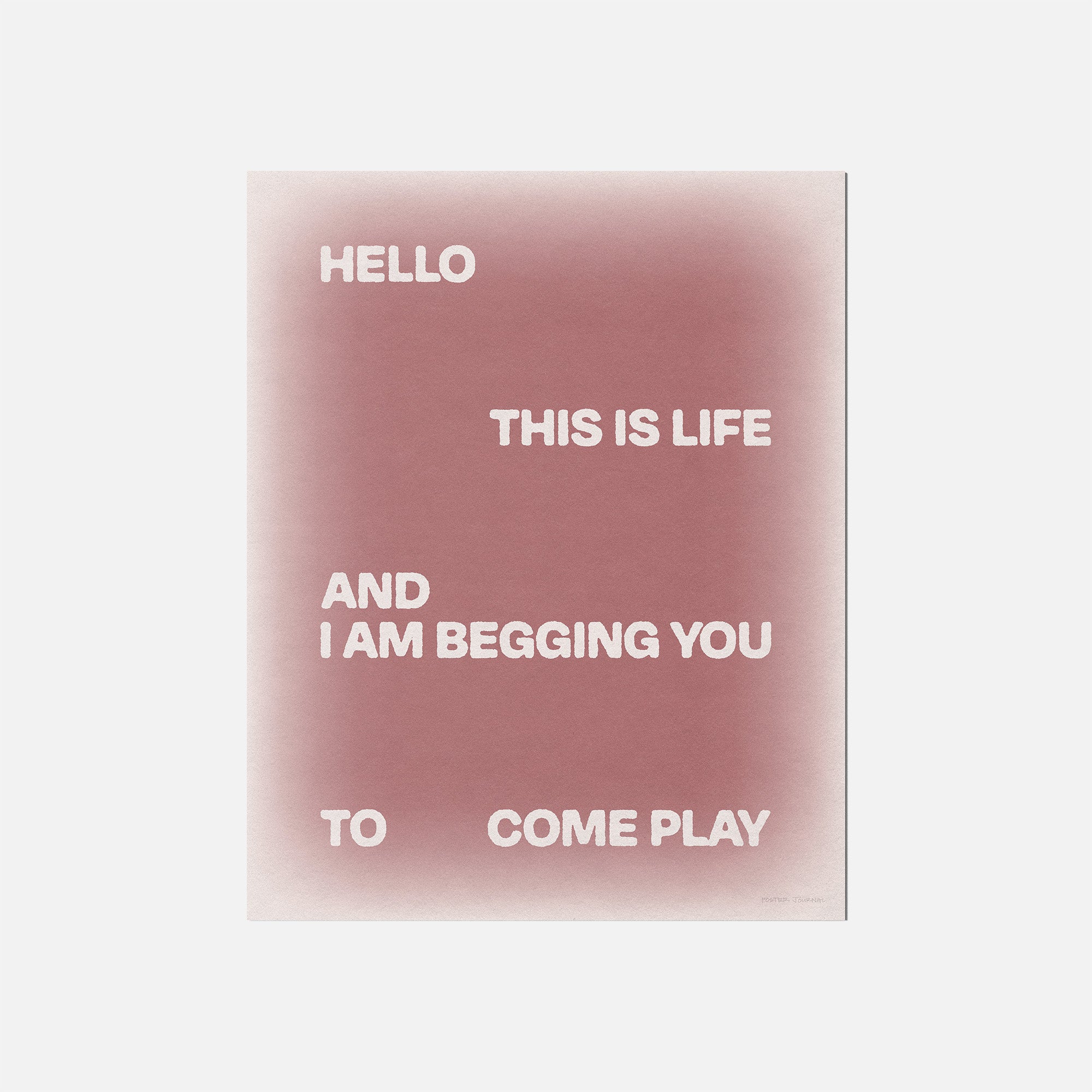 BEGGING PRINT