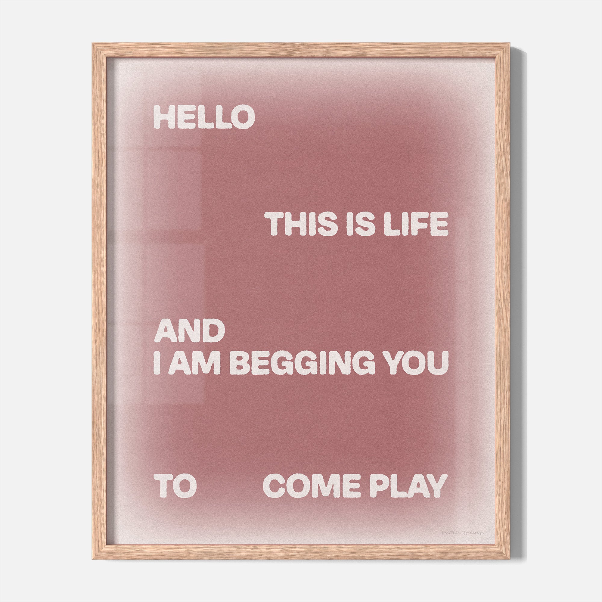 BEGGING PRINT