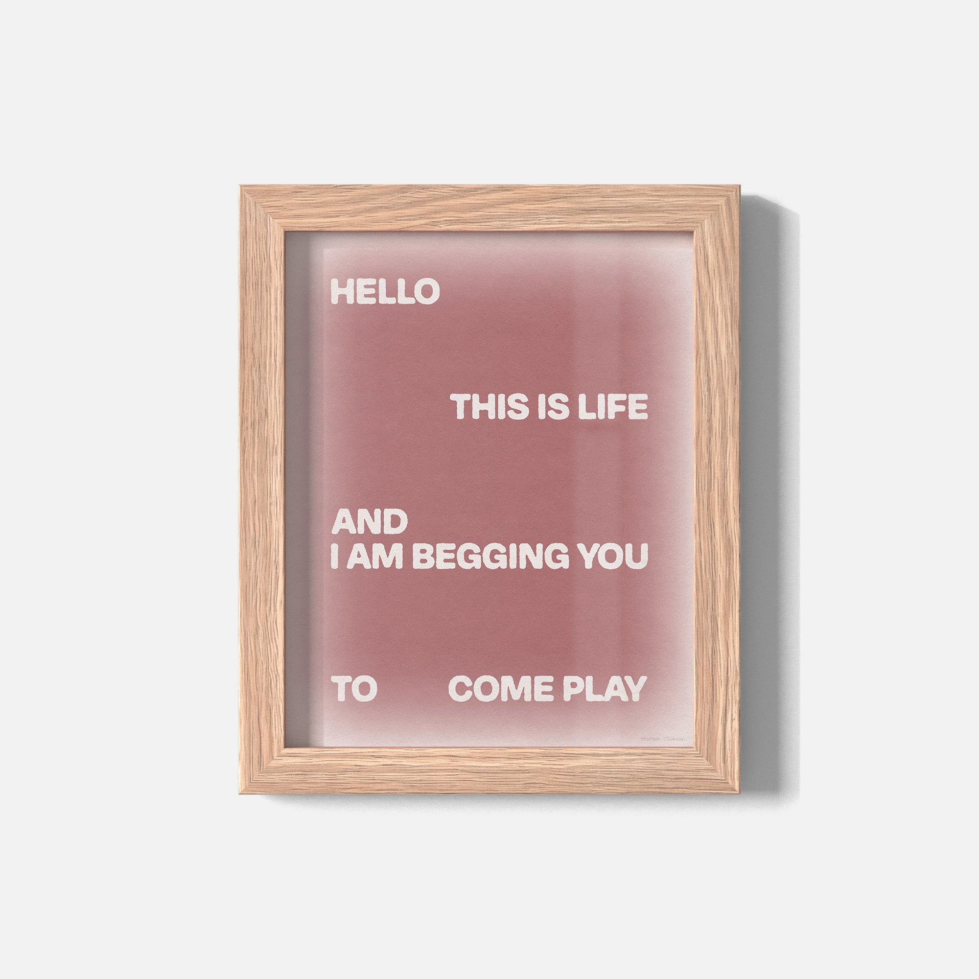 BEGGING PRINT