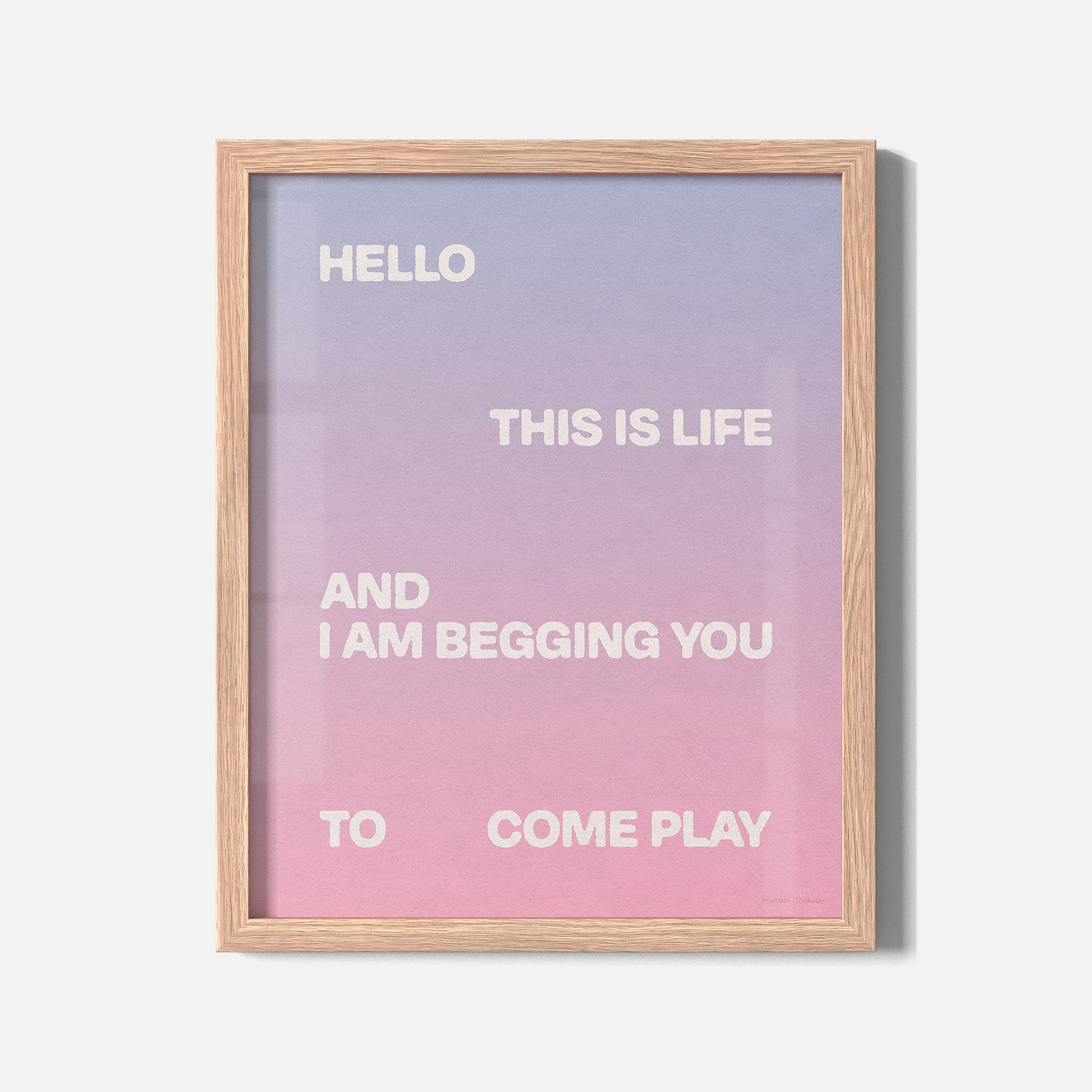 BEGGING PRINT
