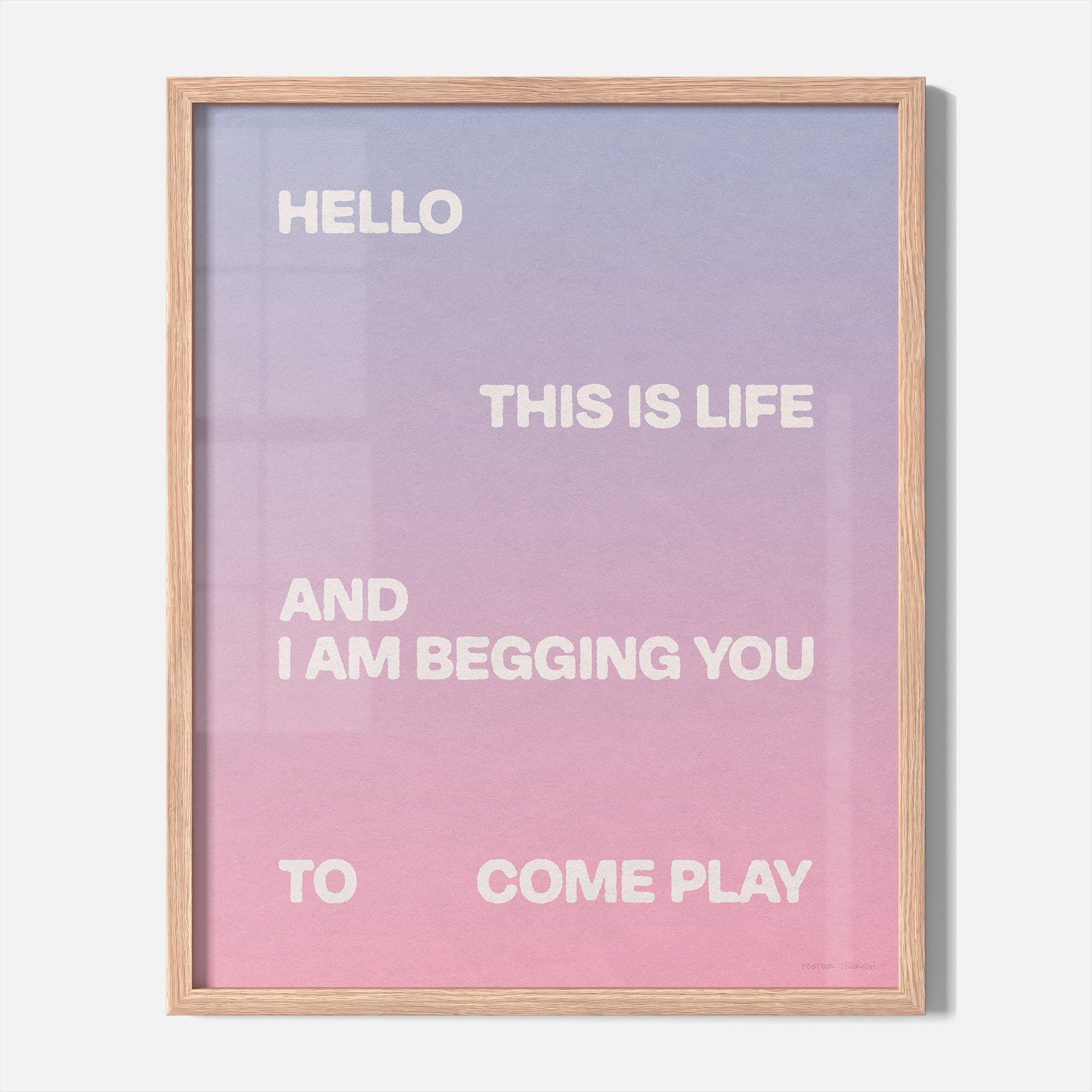 BEGGING PRINT