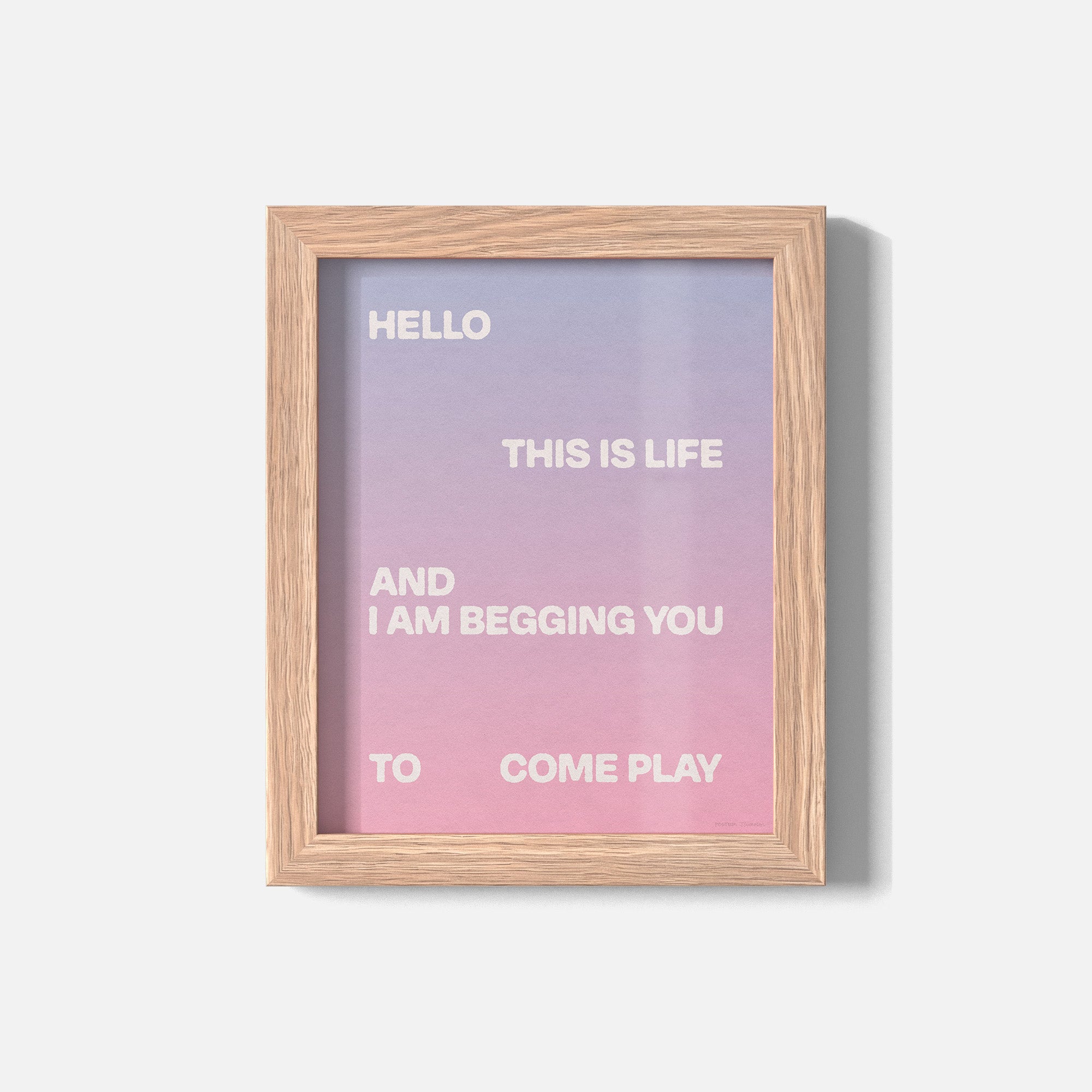BEGGING PRINT