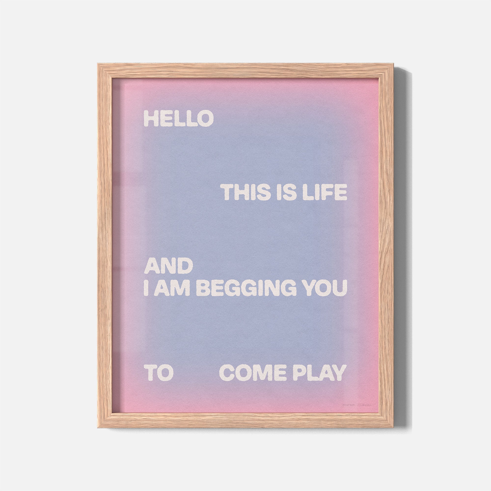 BEGGING PRINT
