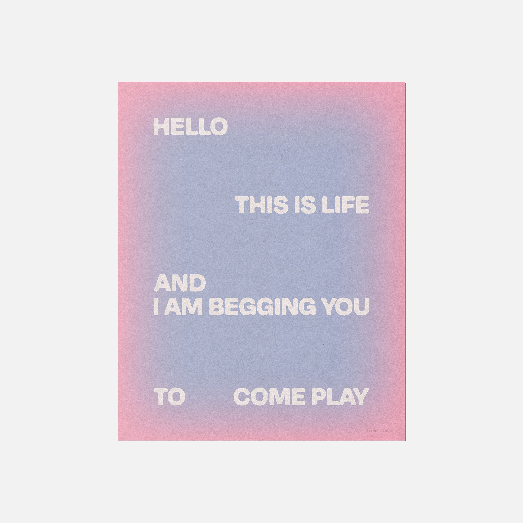 BEGGING PRINT