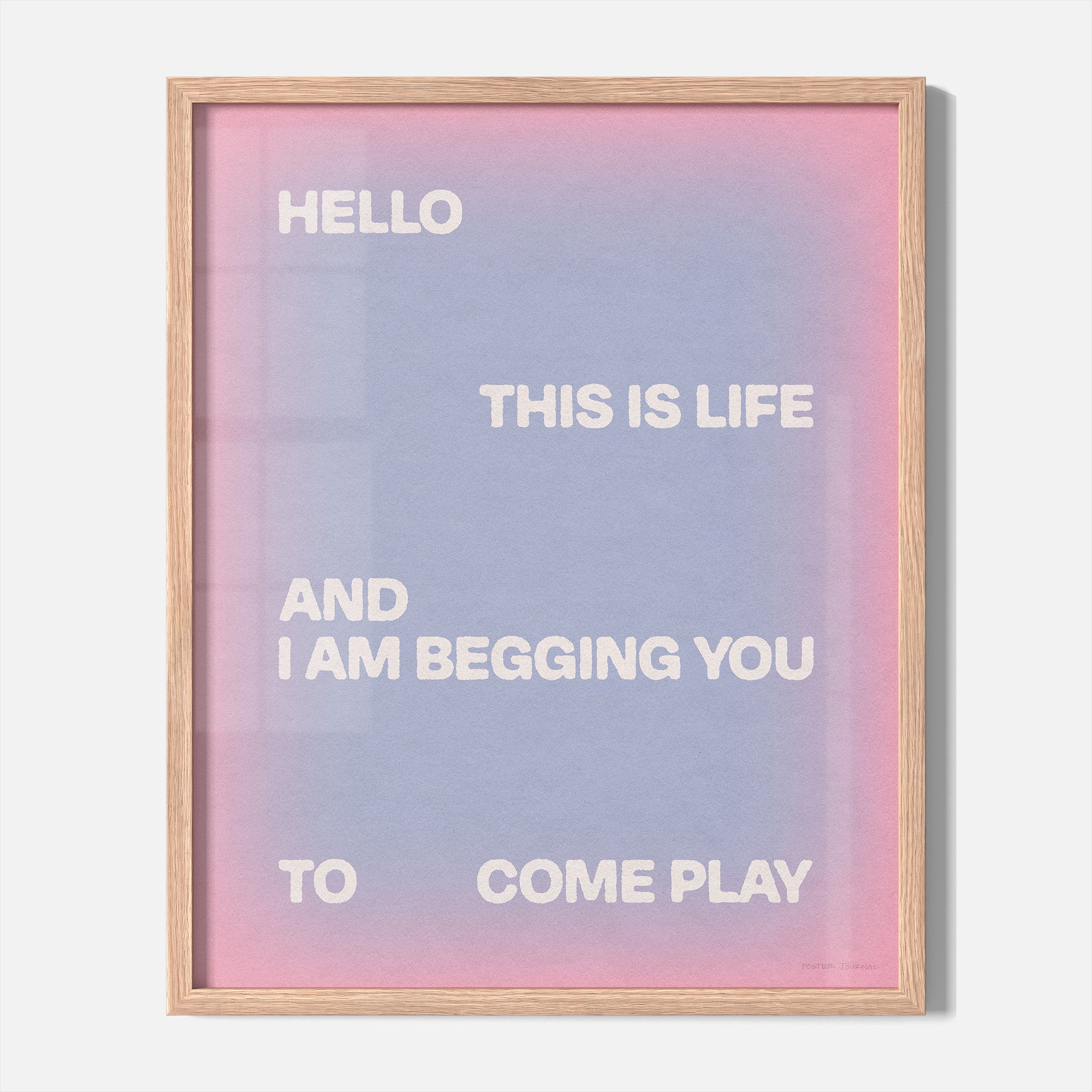 BEGGING PRINT
