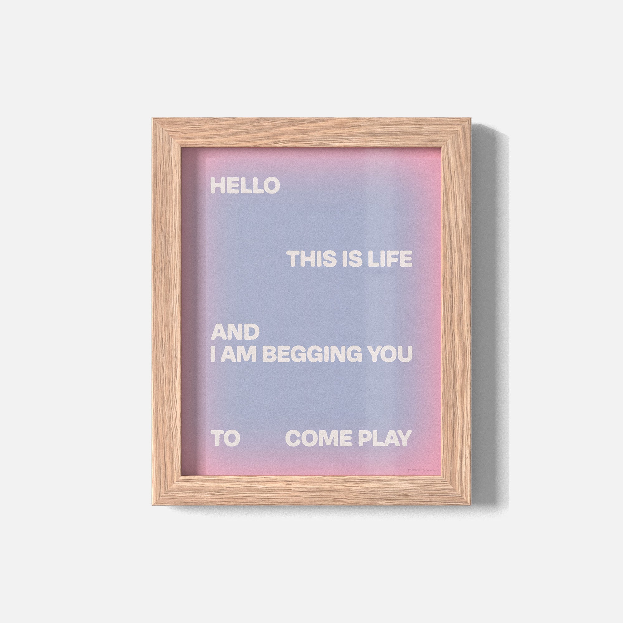 BEGGING PRINT