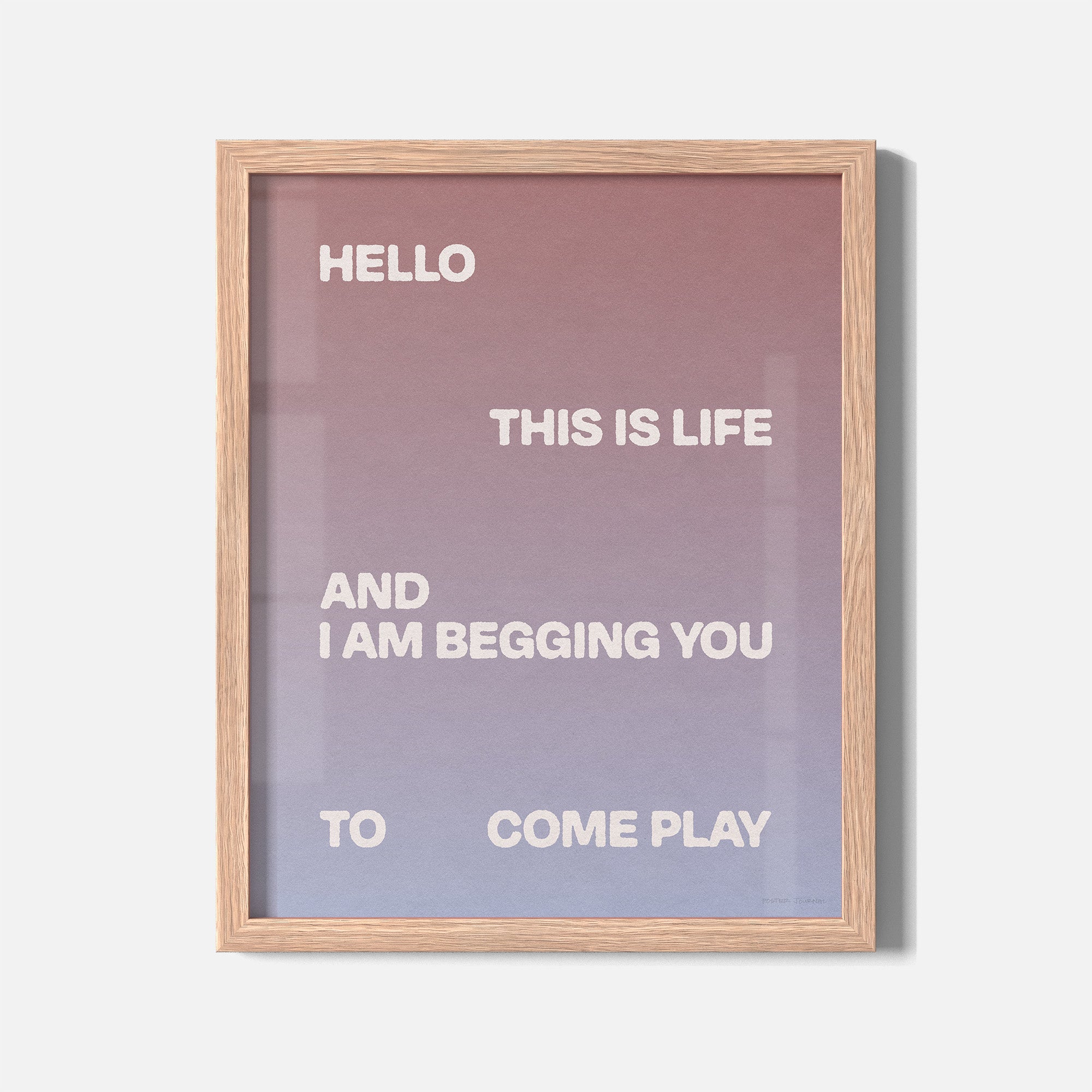 BEGGING PRINT