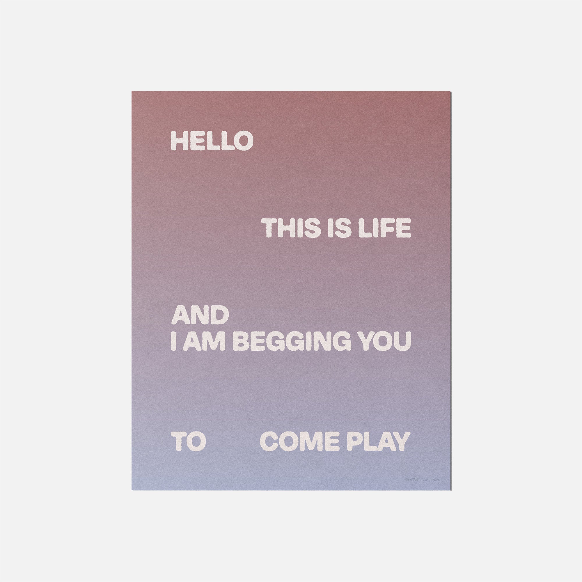 BEGGING PRINT