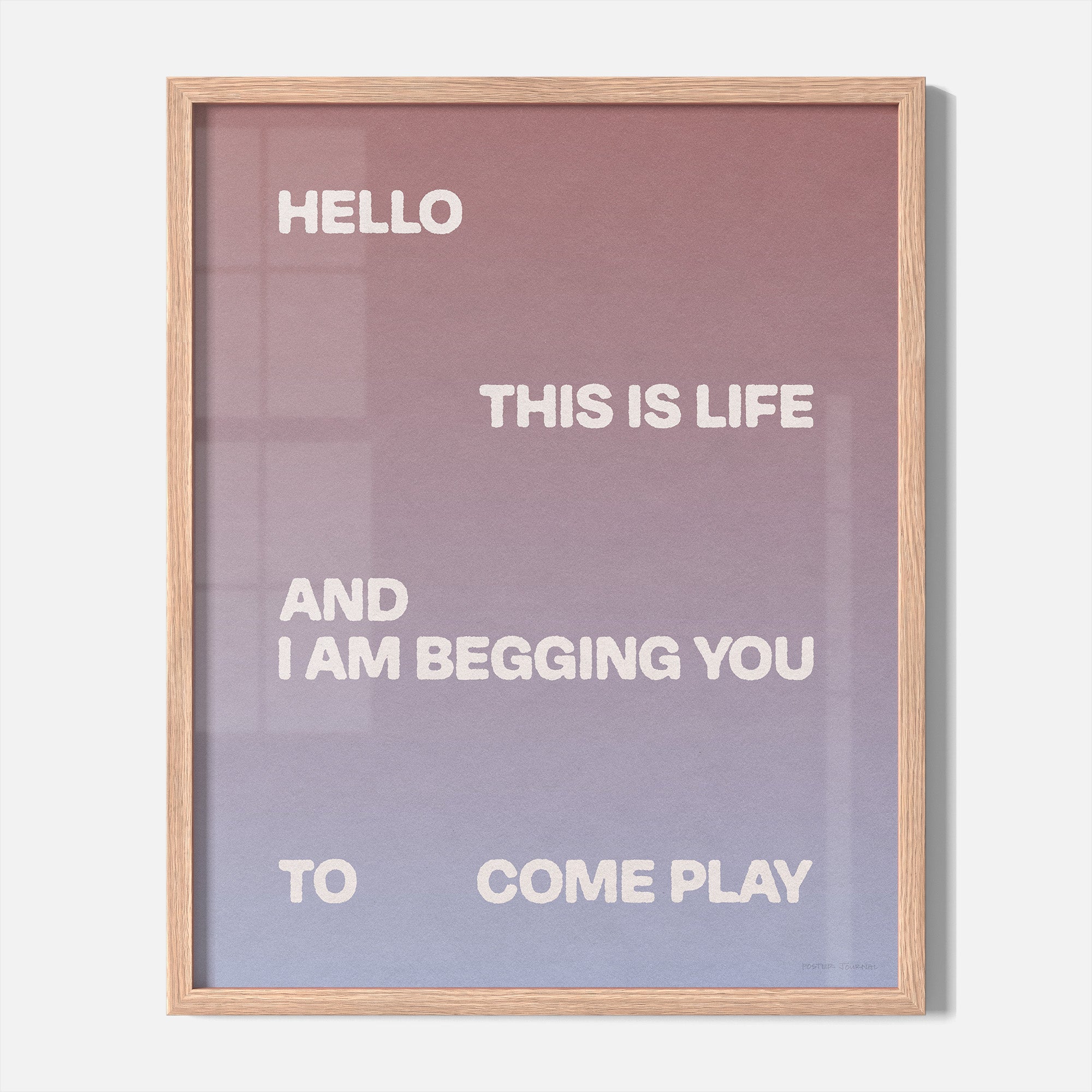 BEGGING PRINT