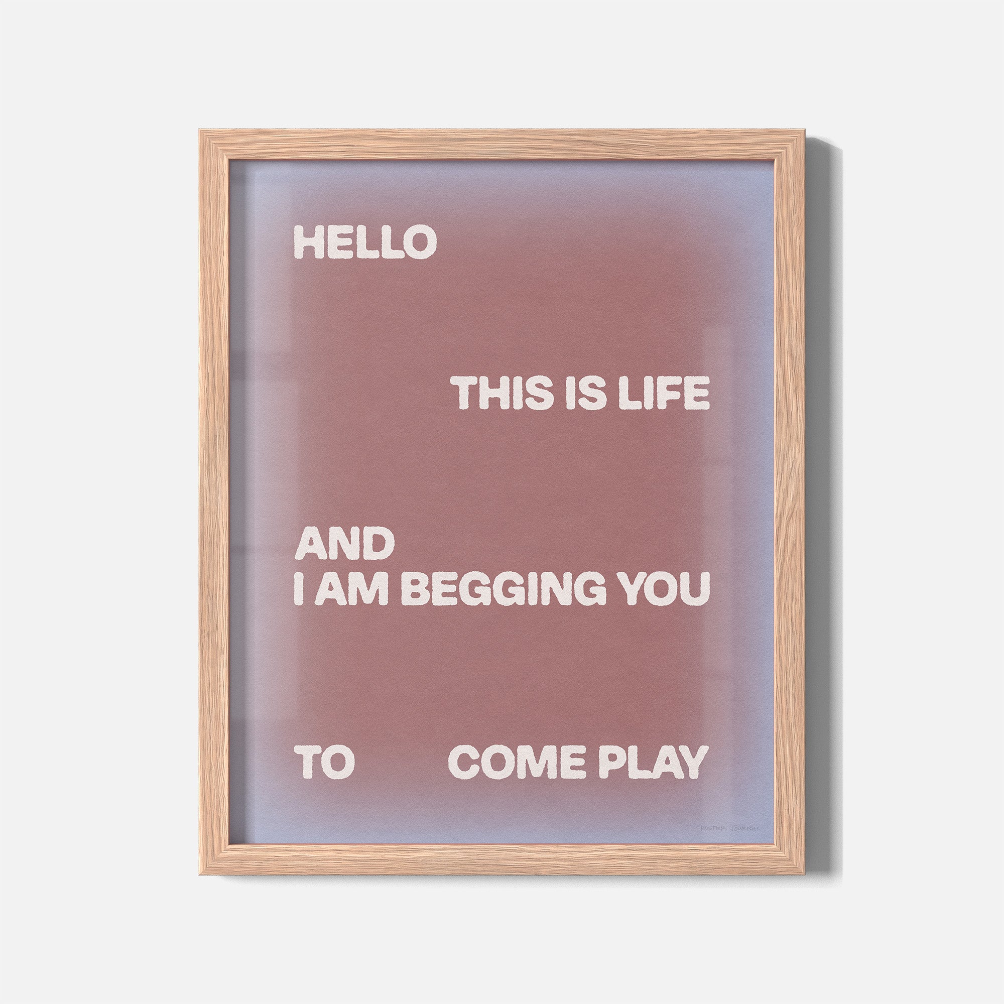 BEGGING PRINT