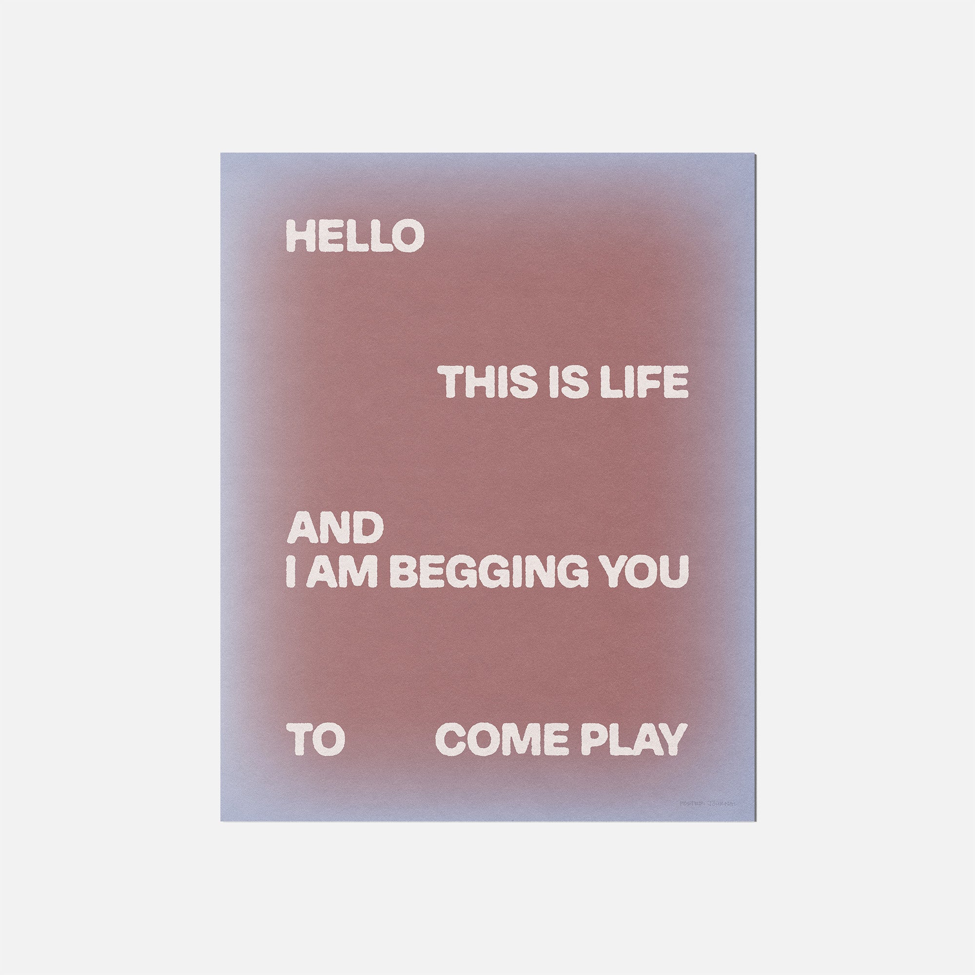 BEGGING PRINT