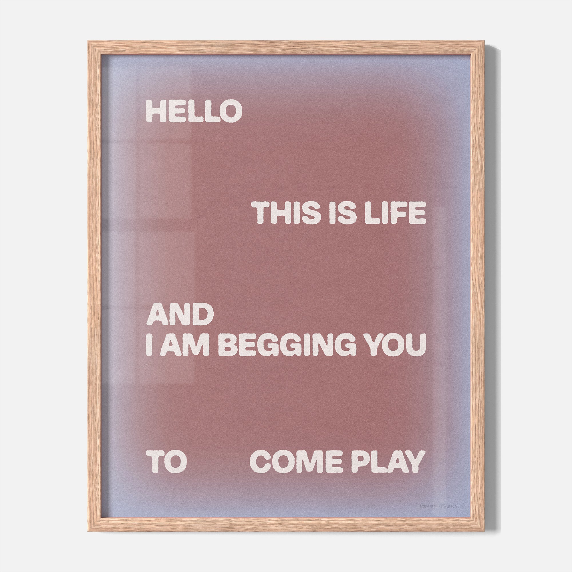 BEGGING PRINT