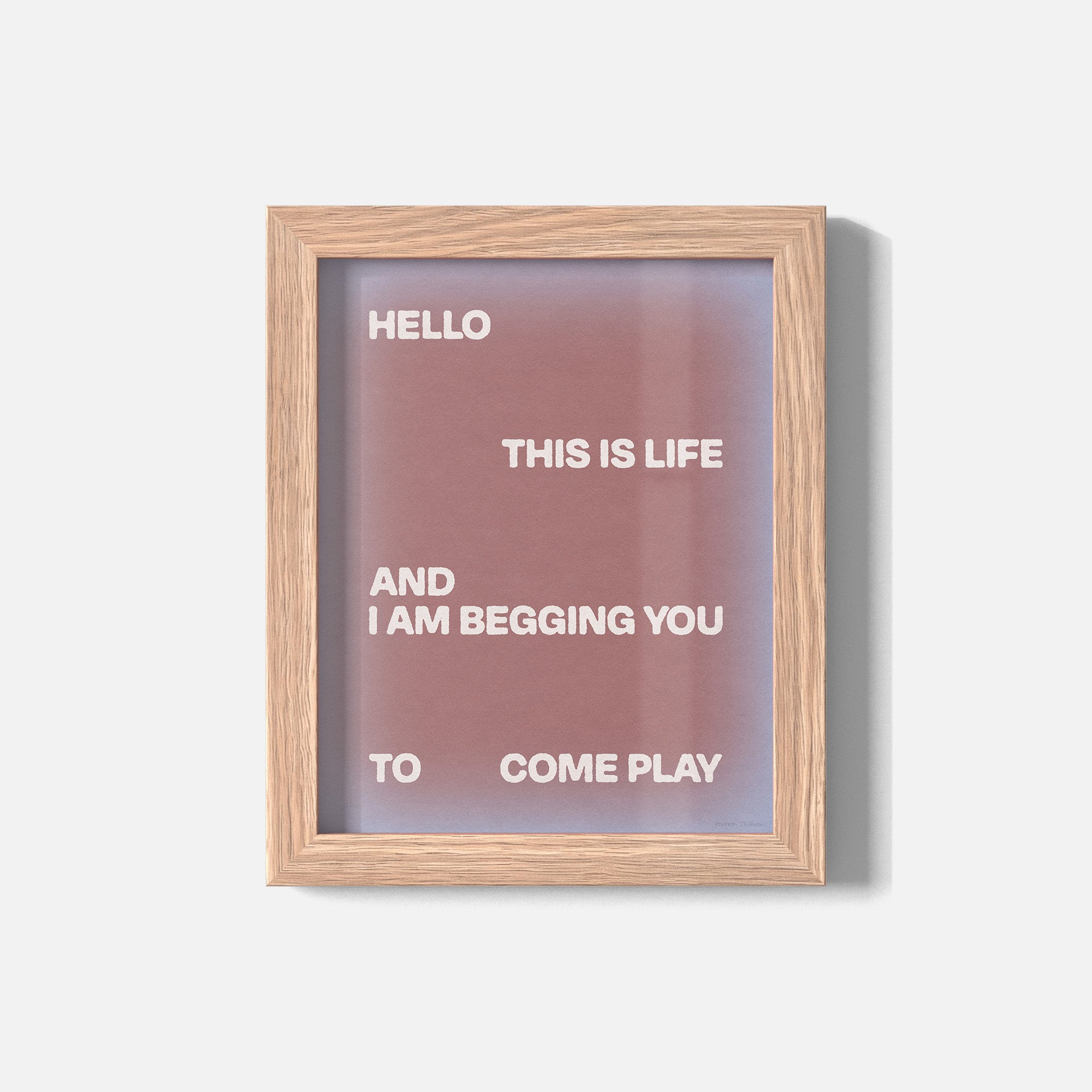 BEGGING PRINT