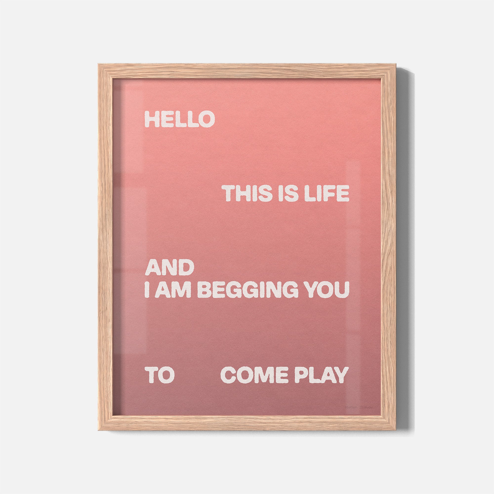 BEGGING PRINT