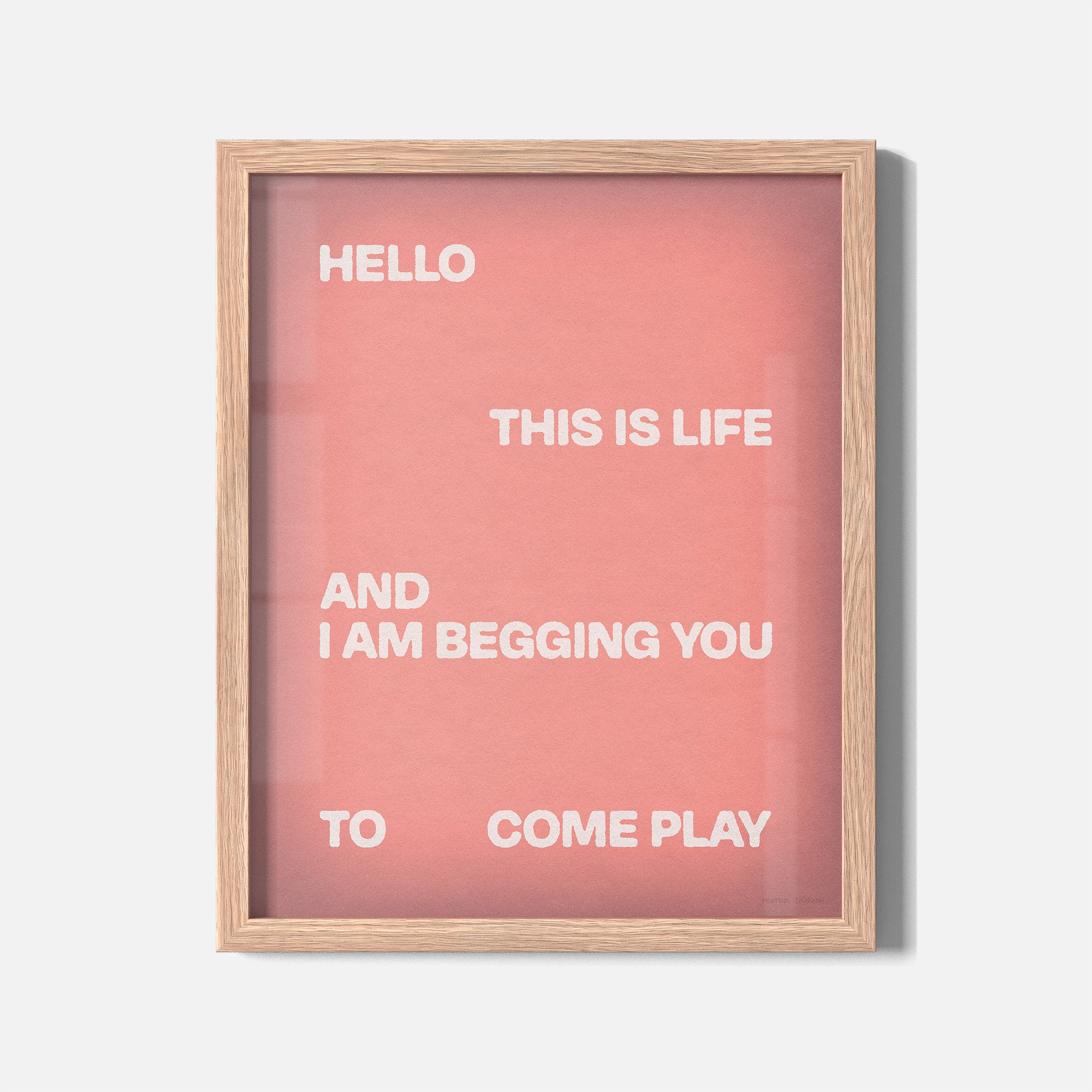 BEGGING PRINT