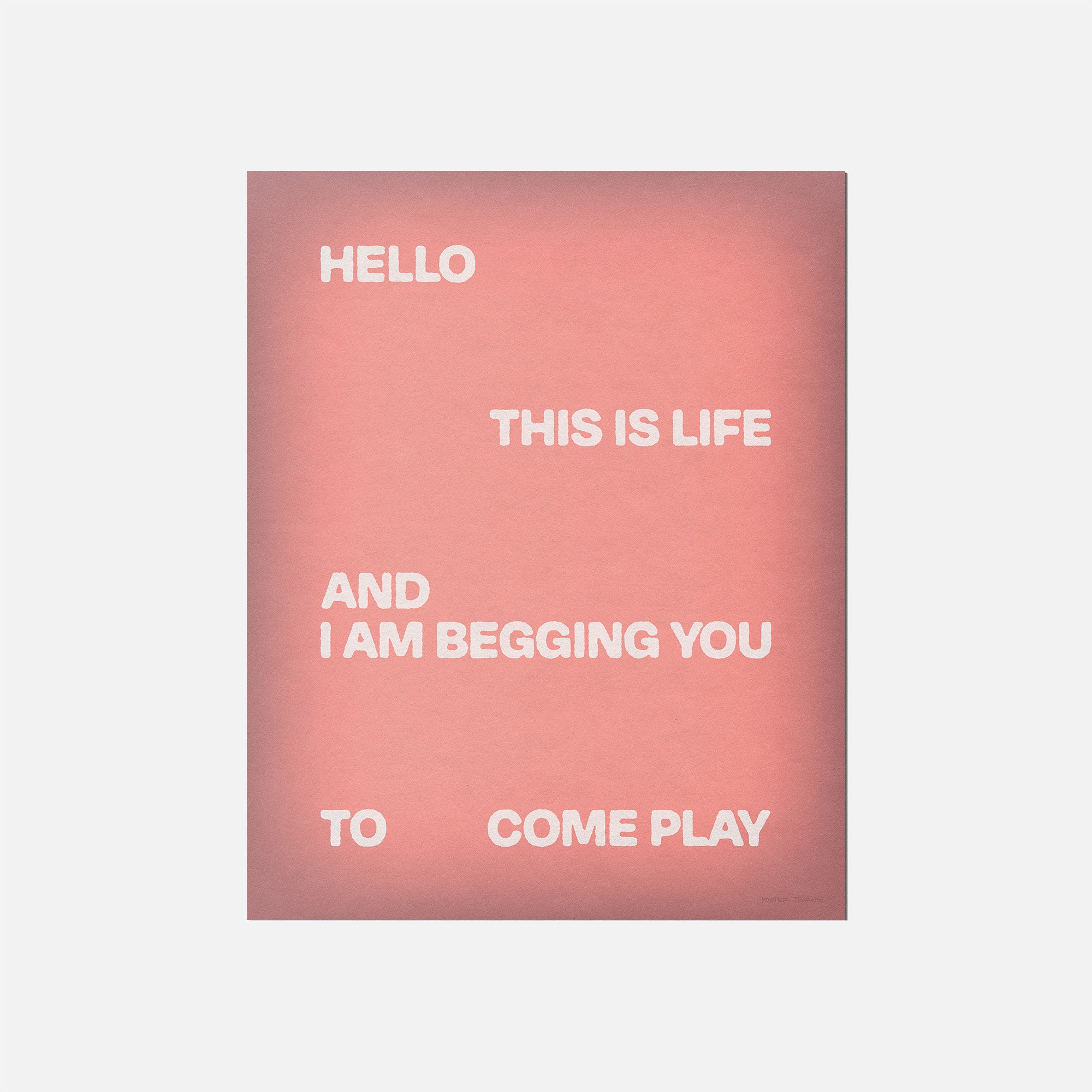 BEGGING PRINT