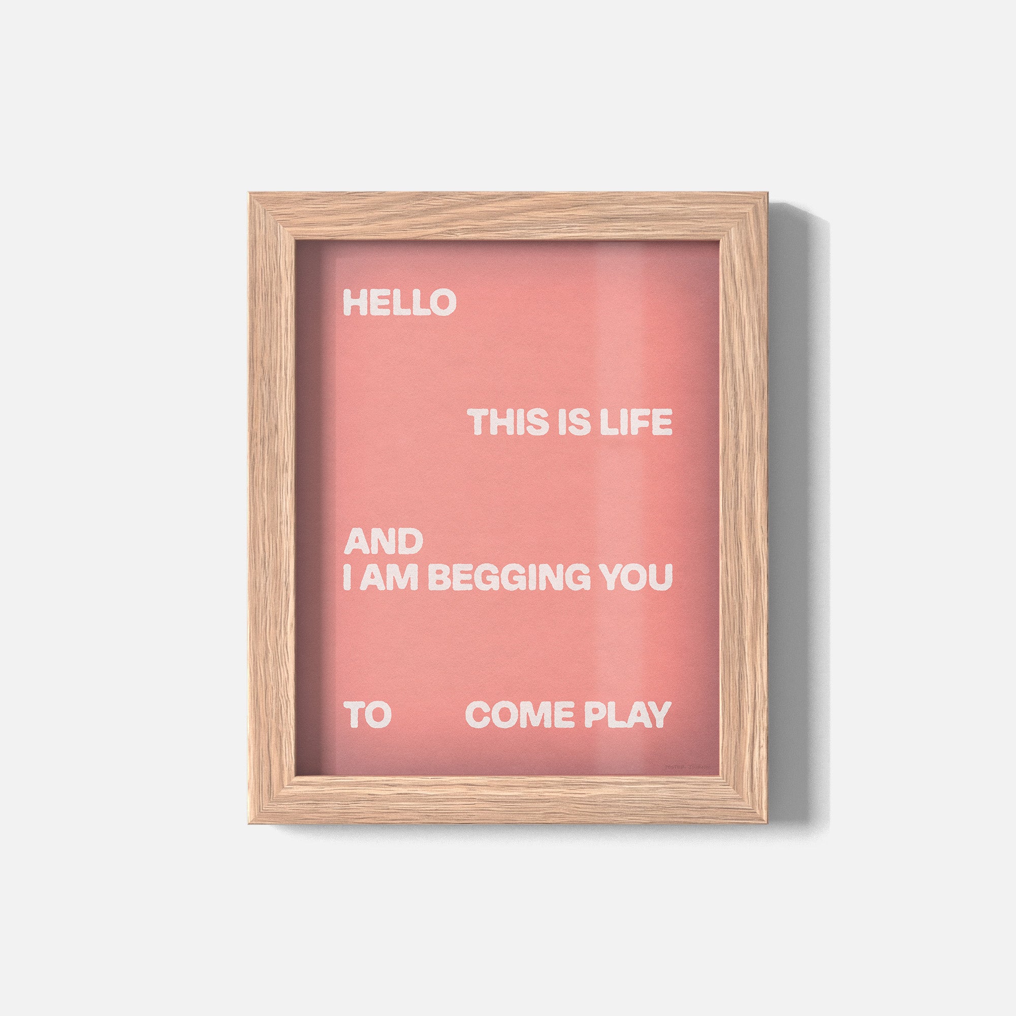 BEGGING PRINT