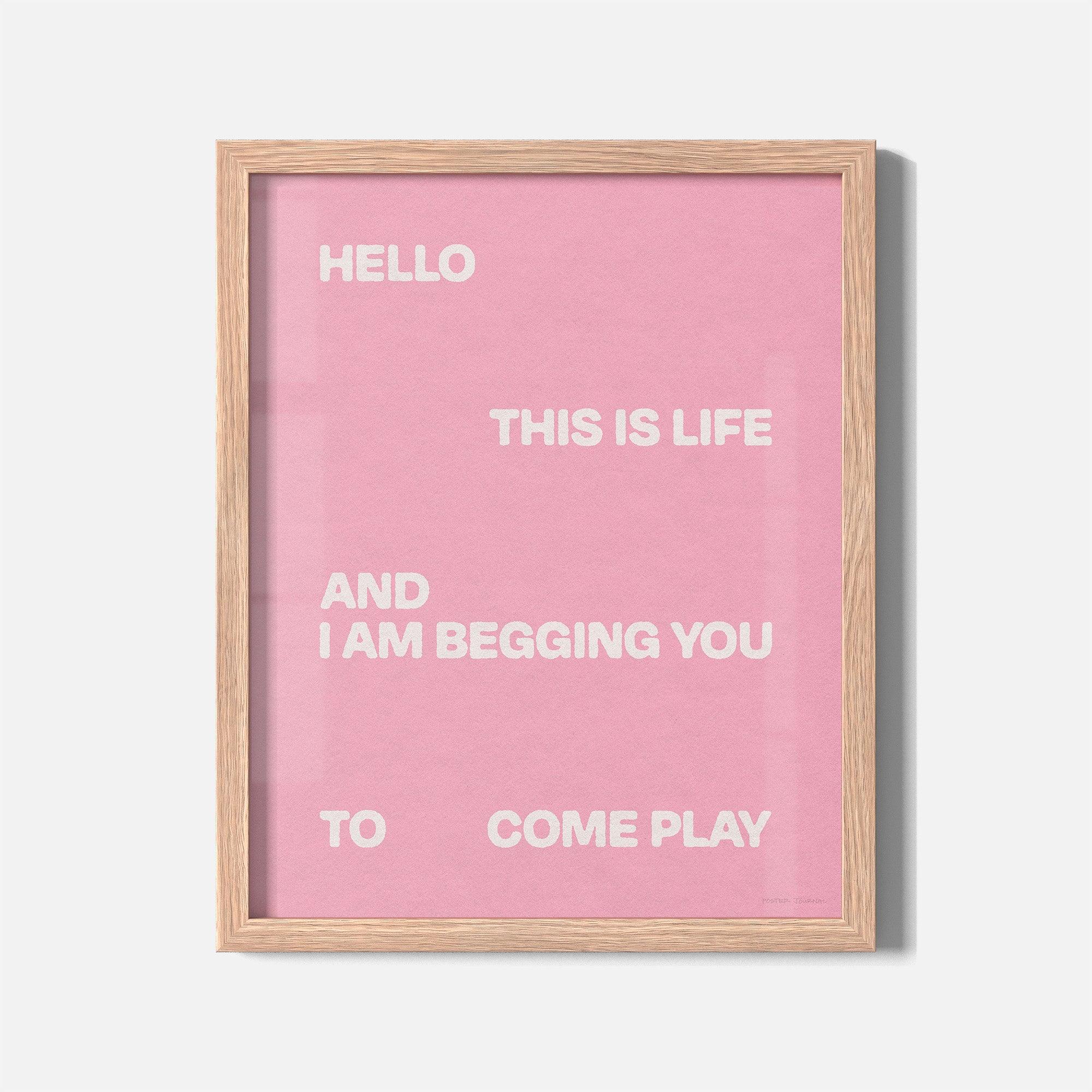 BEGGING PRINT